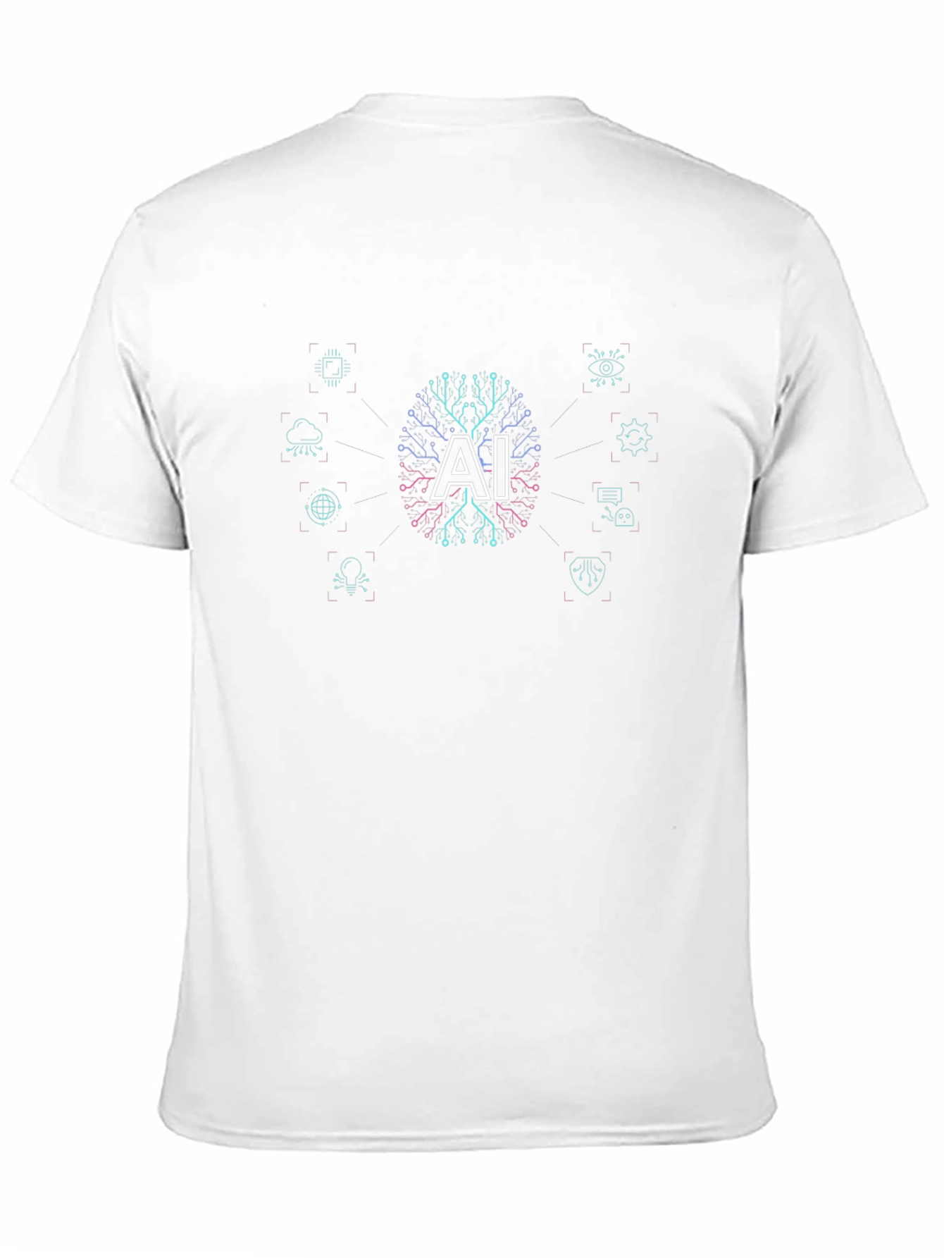 AI Brain Circuitry Graphic T-Shirt