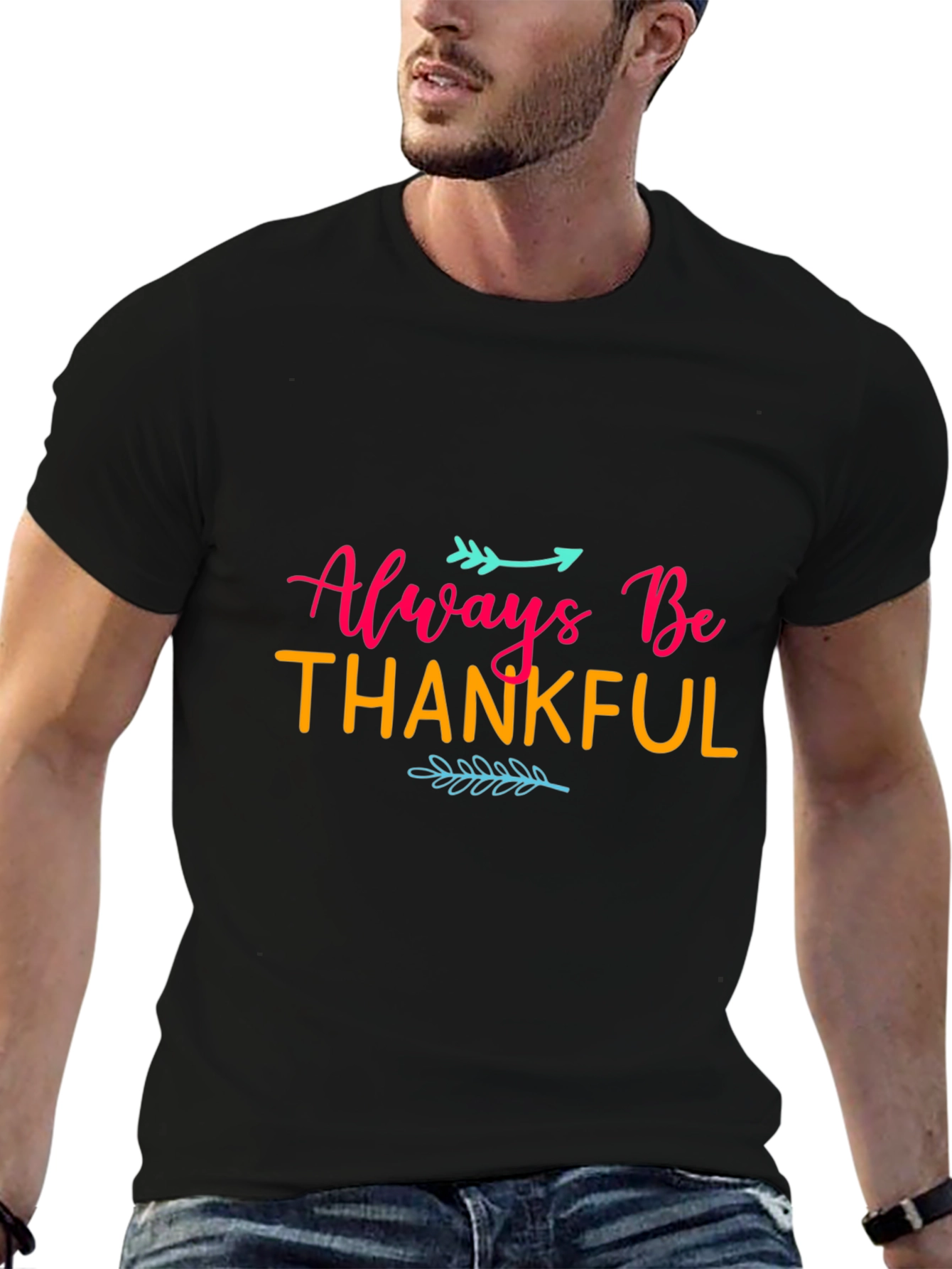 Always Be Thankful Black T-Shirt