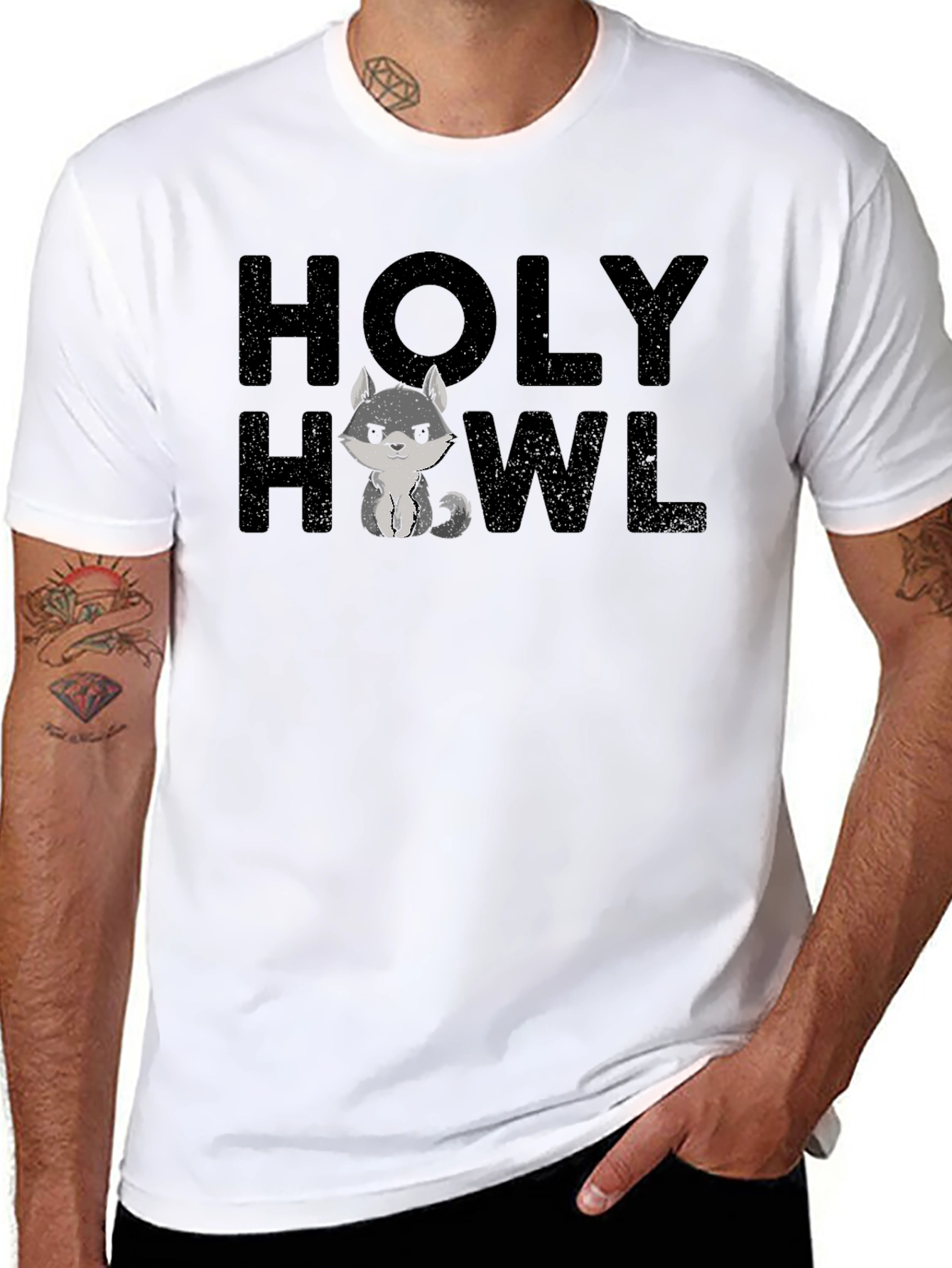 Holy Howl Graphic Tee - Mens Black T-Shirt