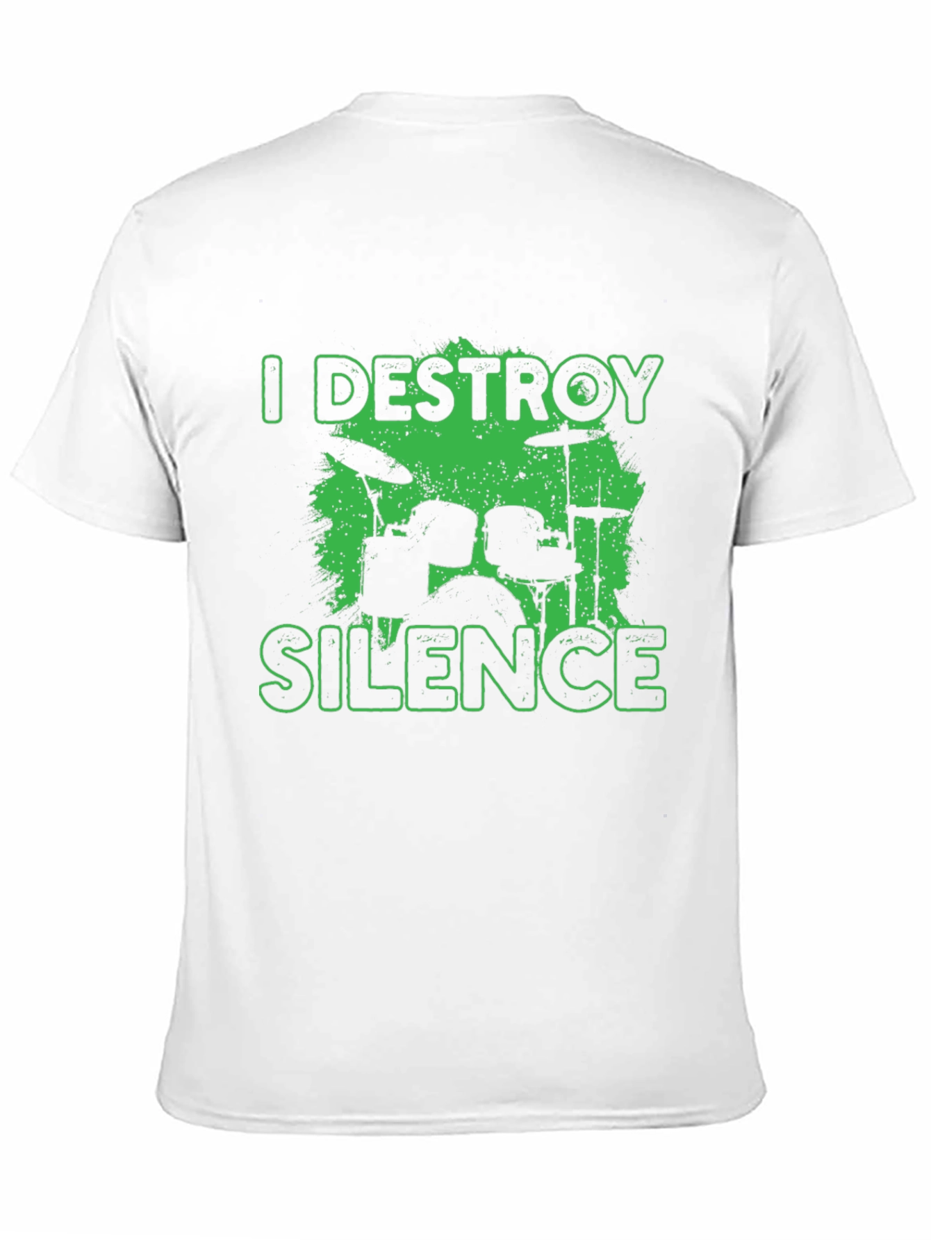 I Destroy Silence Drummer Black T-Shirt