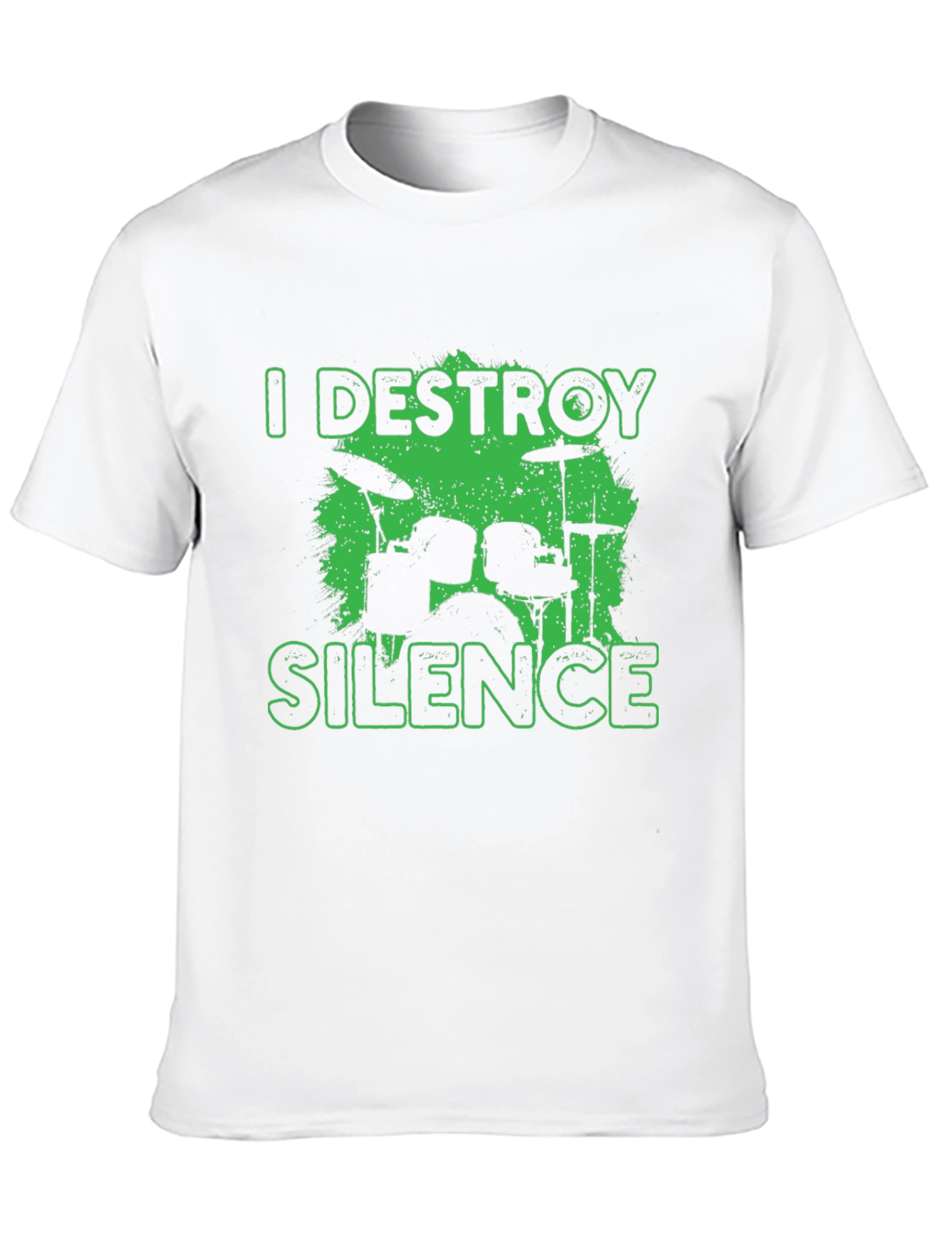 I Destroy Silence Drummer Black T-Shirt