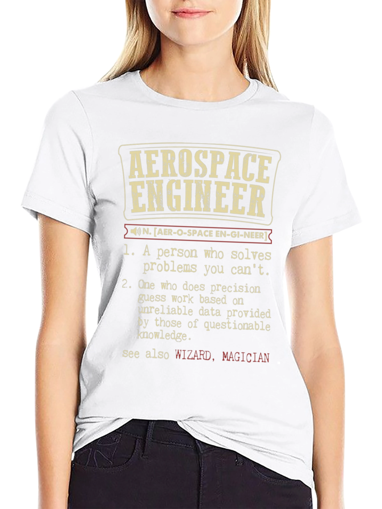 Aerospace Engineer Definition T-Shirt Funny Engineering Tee