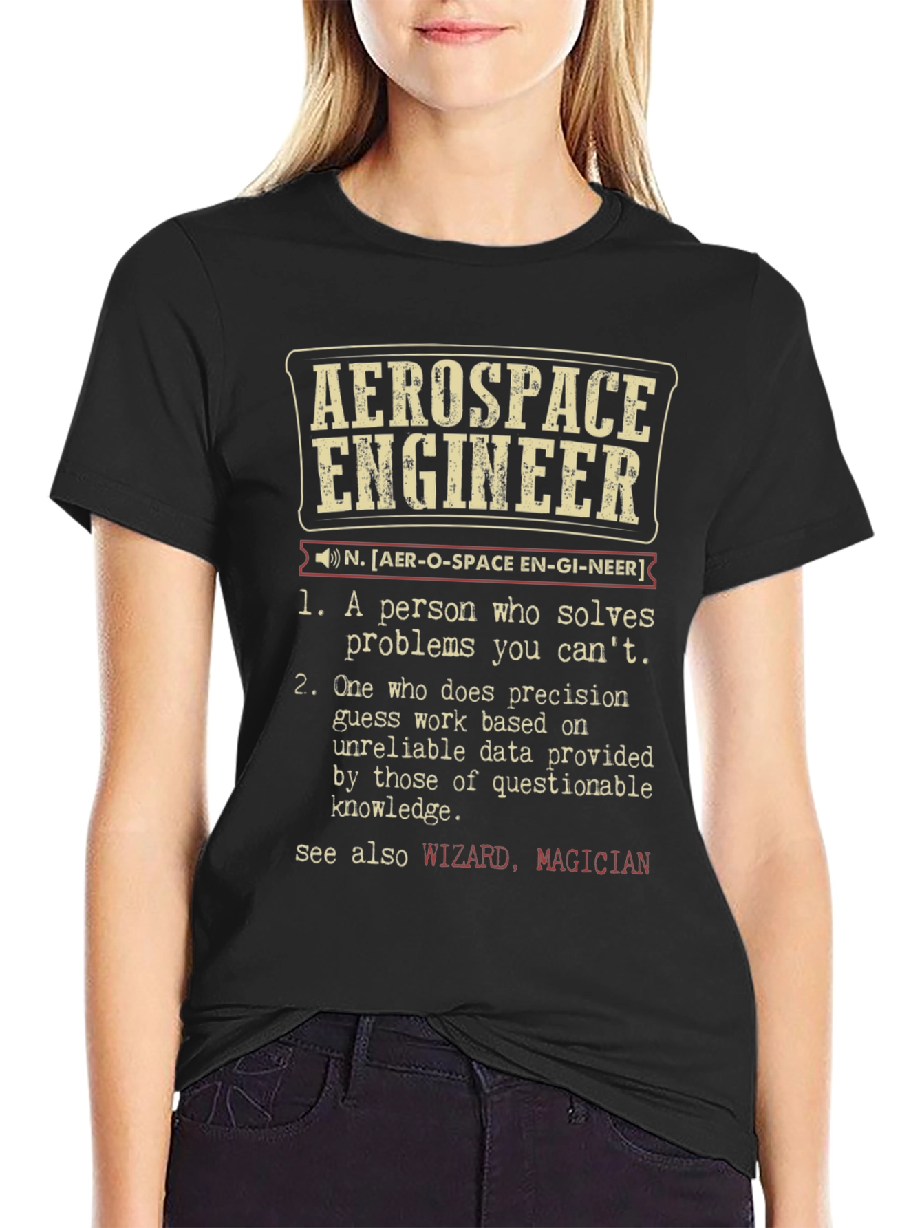 Aerospace Engineer Definition T-Shirt Funny Engineering Tee