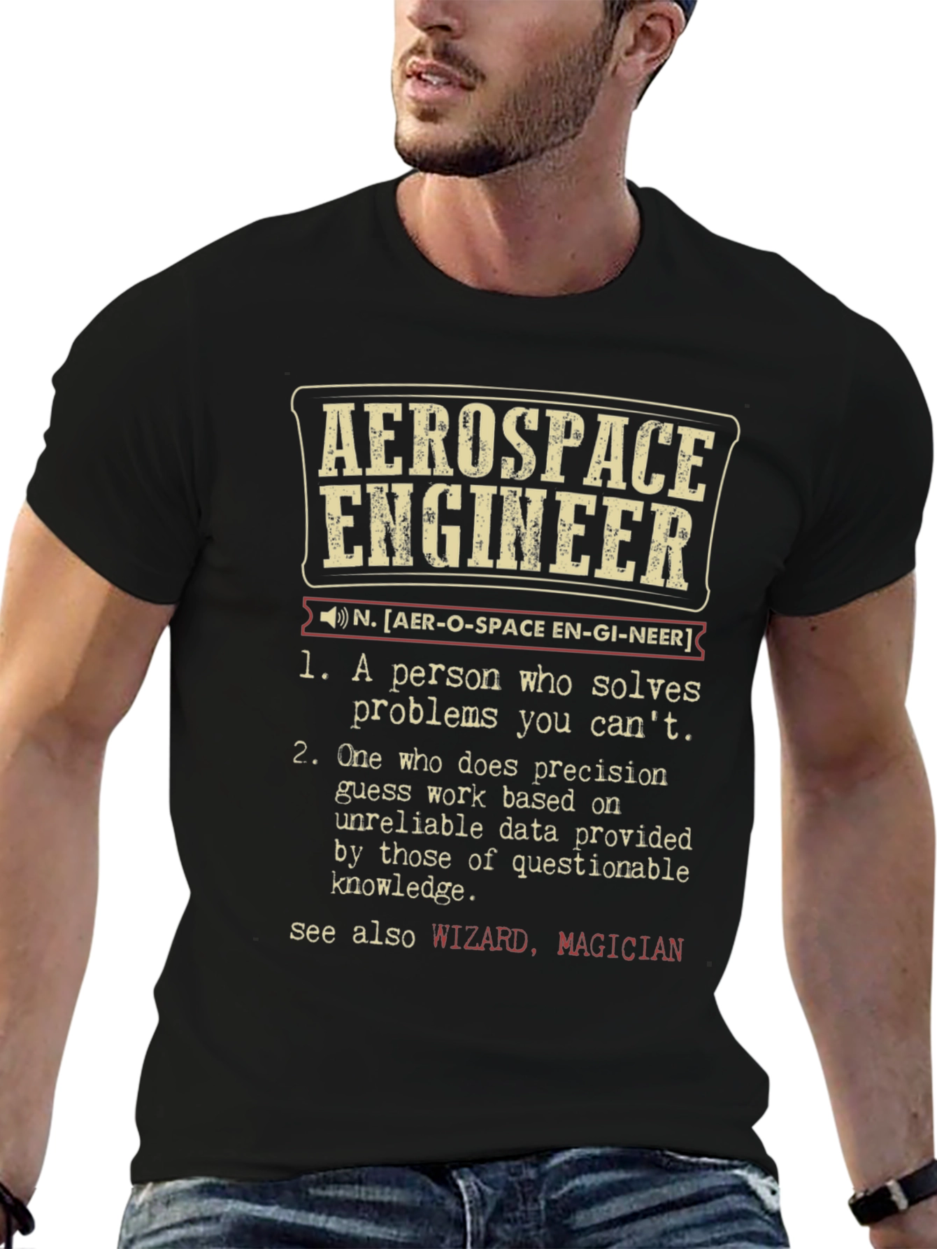 Aerospace Engineer Definition T-Shirt Funny Engineering Tee