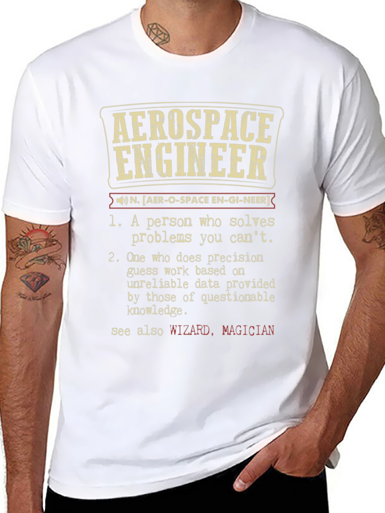 Aerospace Engineer Definition T-Shirt Funny Engineering Tee