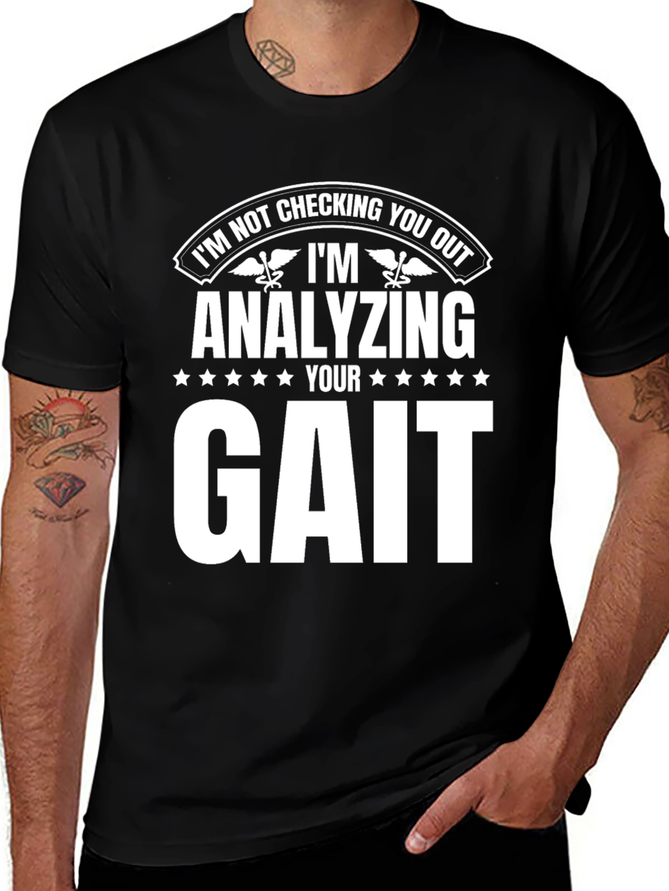 Analyzing Your Gait T-Shirt - Funny Physical Therapy Tee
