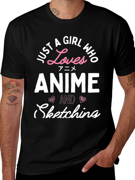 Anime Lover T-Shirt - Just a Girl Who Loves Anime