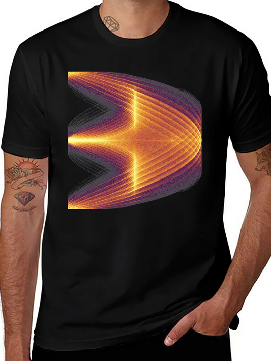 Abstract Graphic Tee - Modern Black T-Shirt