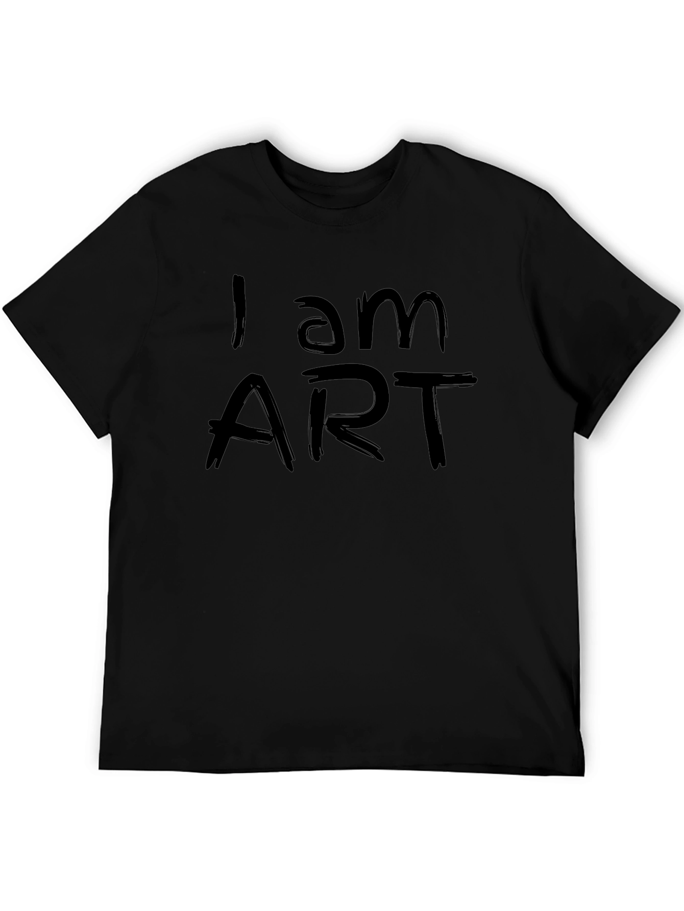I am ART Black Graphic Tee