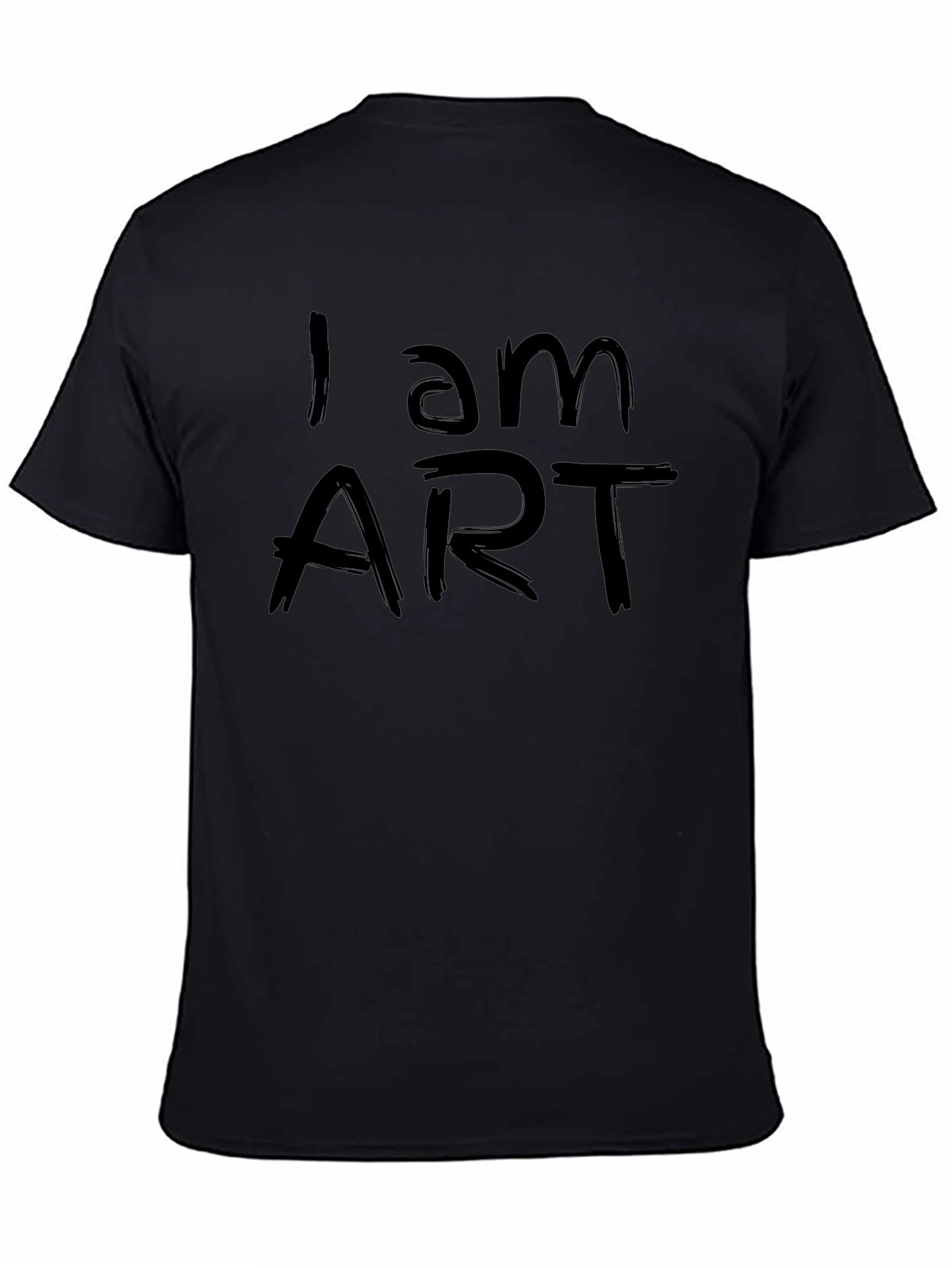 I am ART Black Graphic Tee