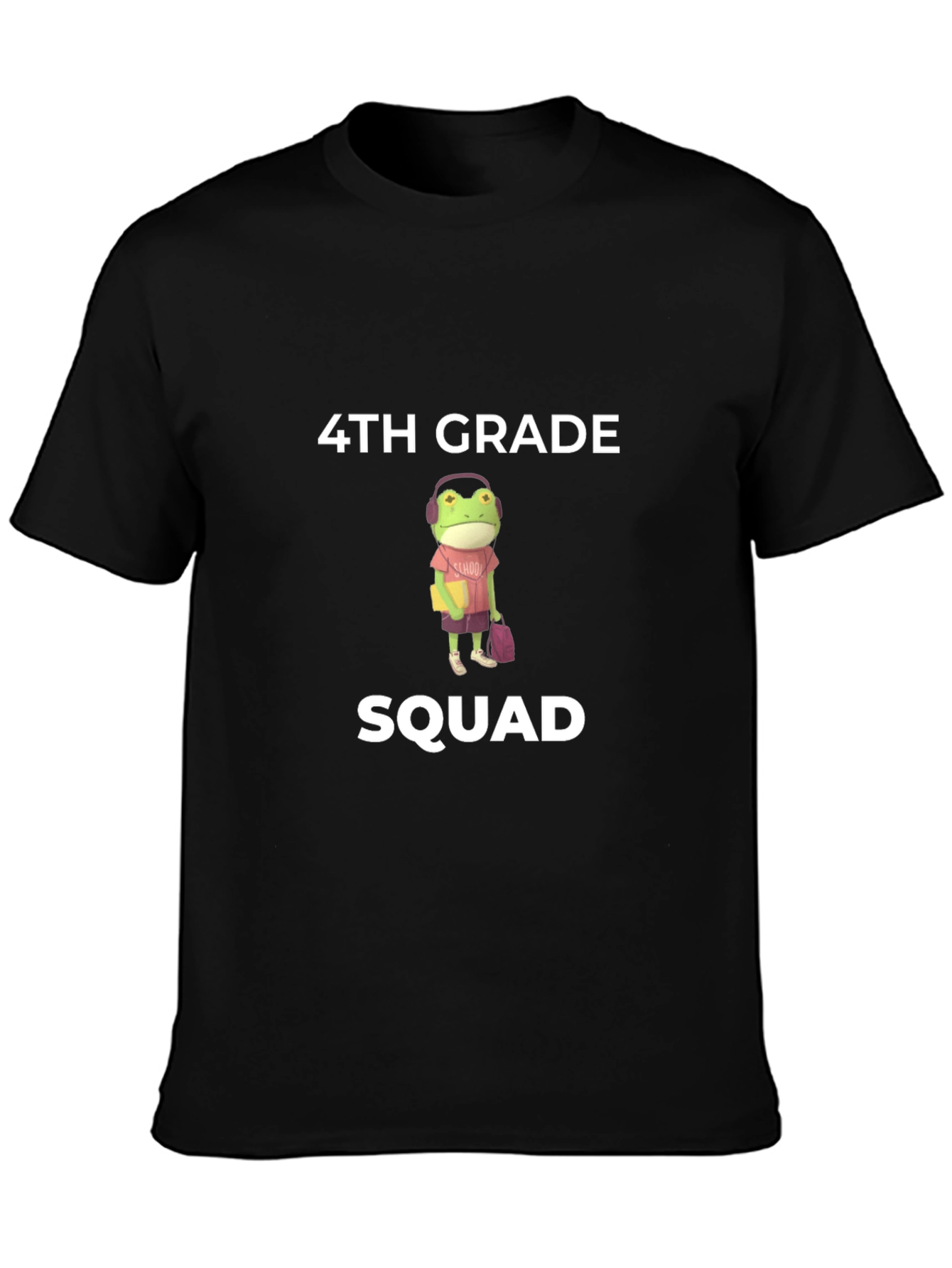 4th Grade Squad Frog T-Shirt - Back to School