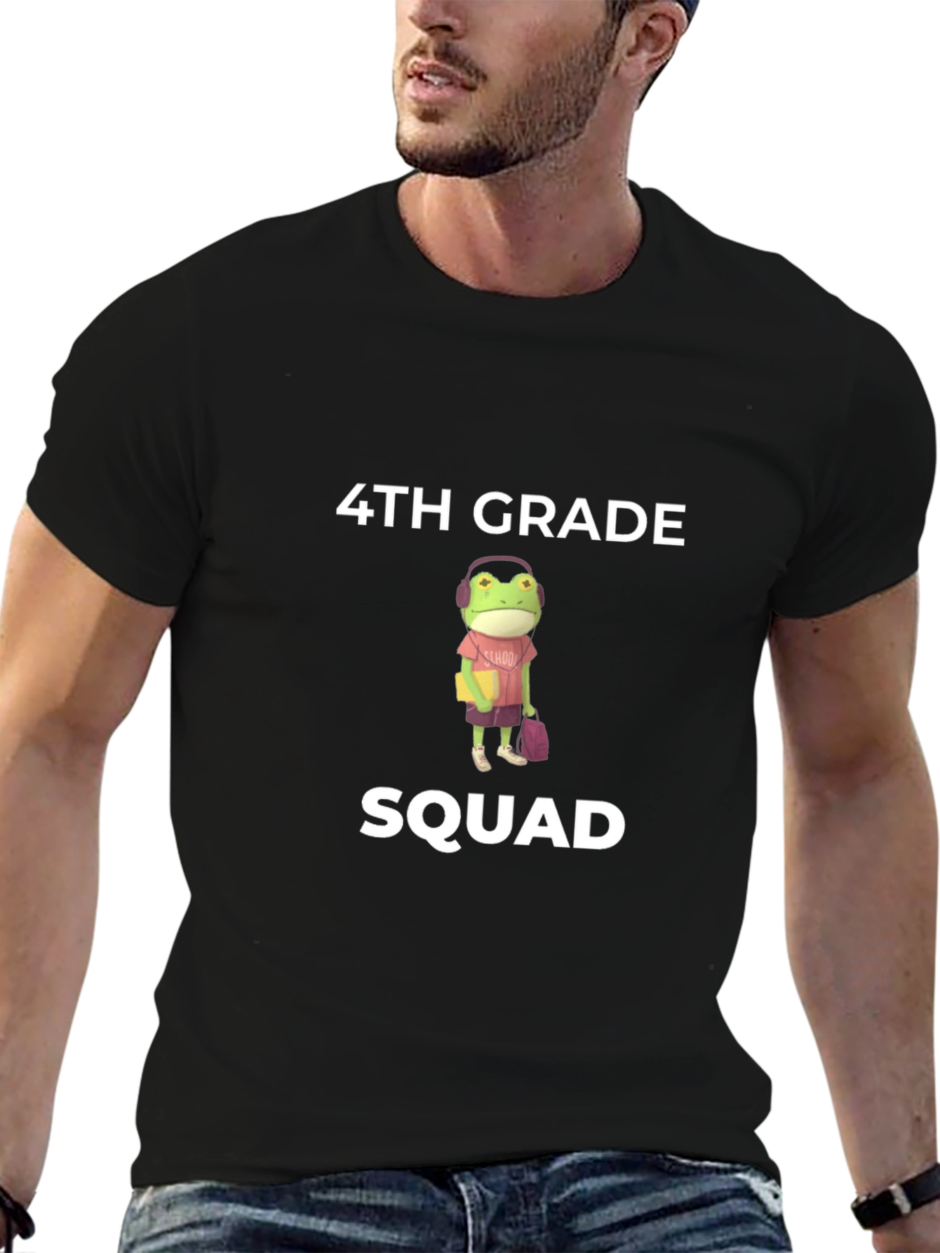 4th Grade Squad Frog T-Shirt - Back to School