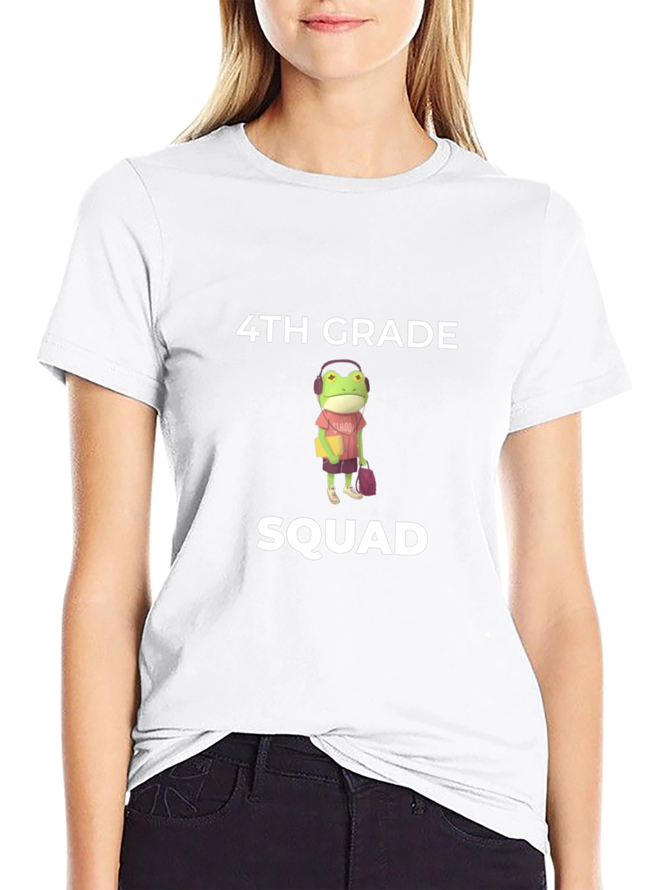 4th Grade Squad Frog T-Shirt - Back to School