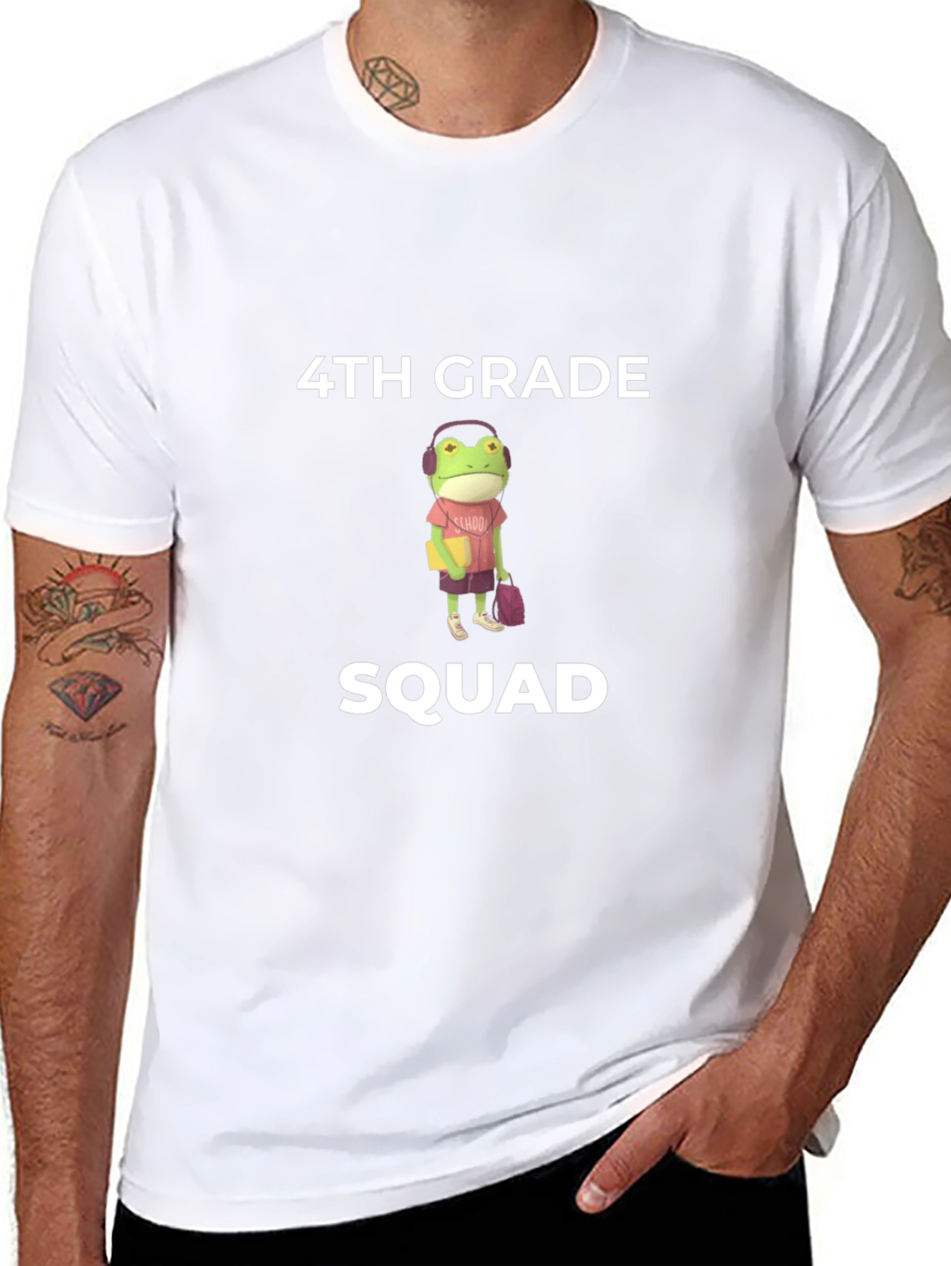 4th Grade Squad Frog T-Shirt - Back to School