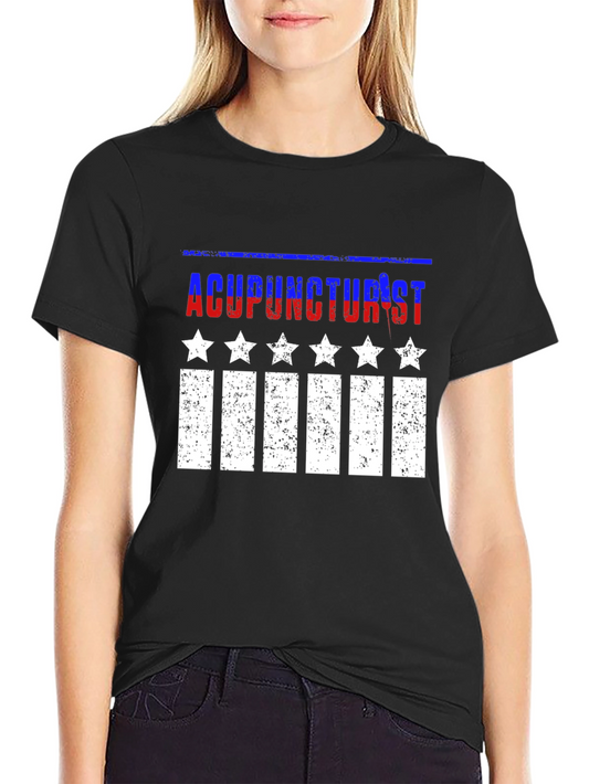 Acupuncturist Patriotic Graphic Tee