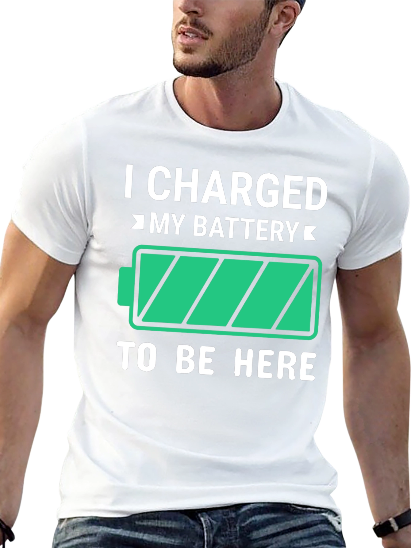 I Charged My Battery Funny T-Shirt