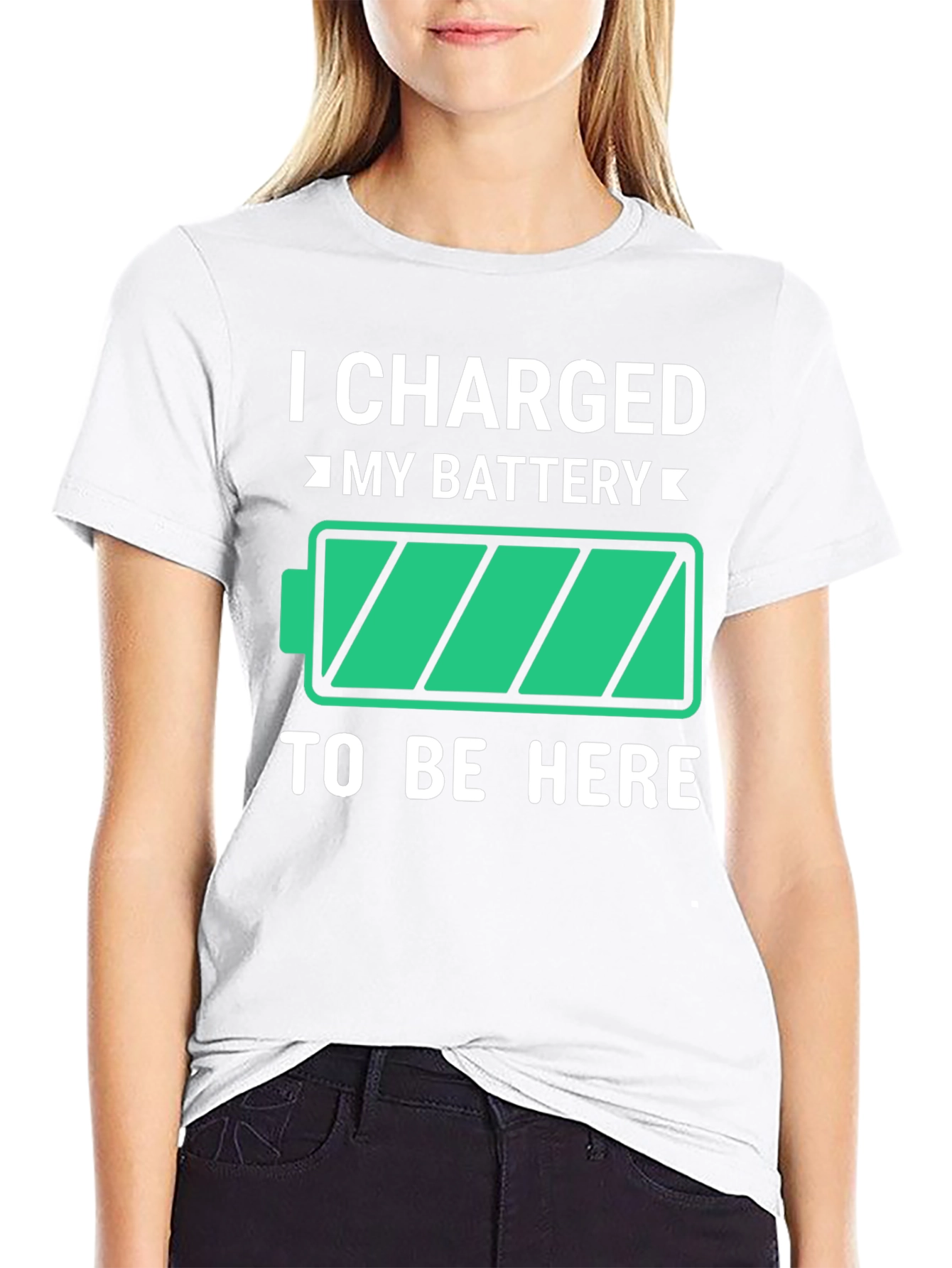 I Charged My Battery Funny T-Shirt