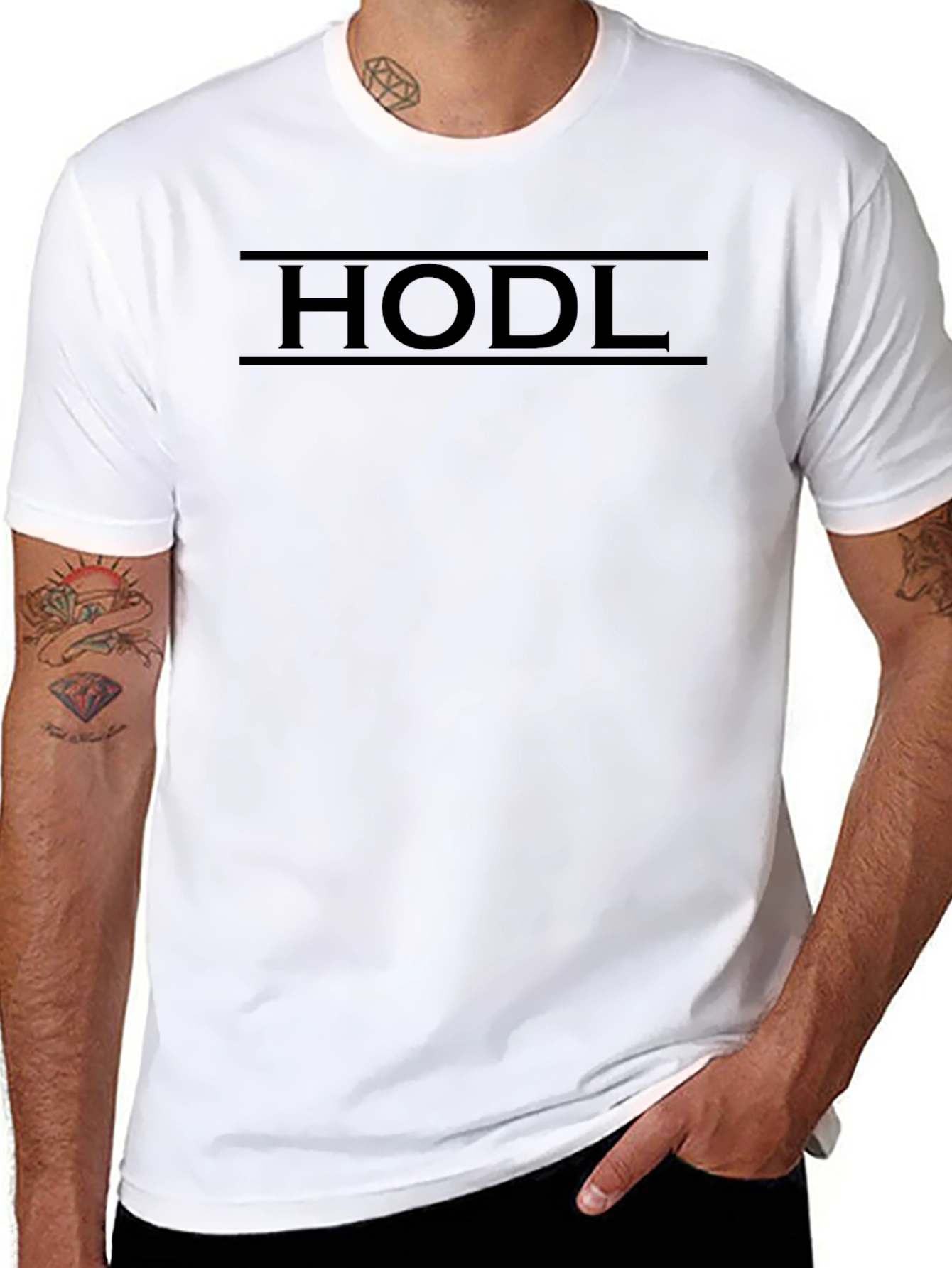 HODL Crypto T-Shirt - Bitcoin Enthusiast Apparel