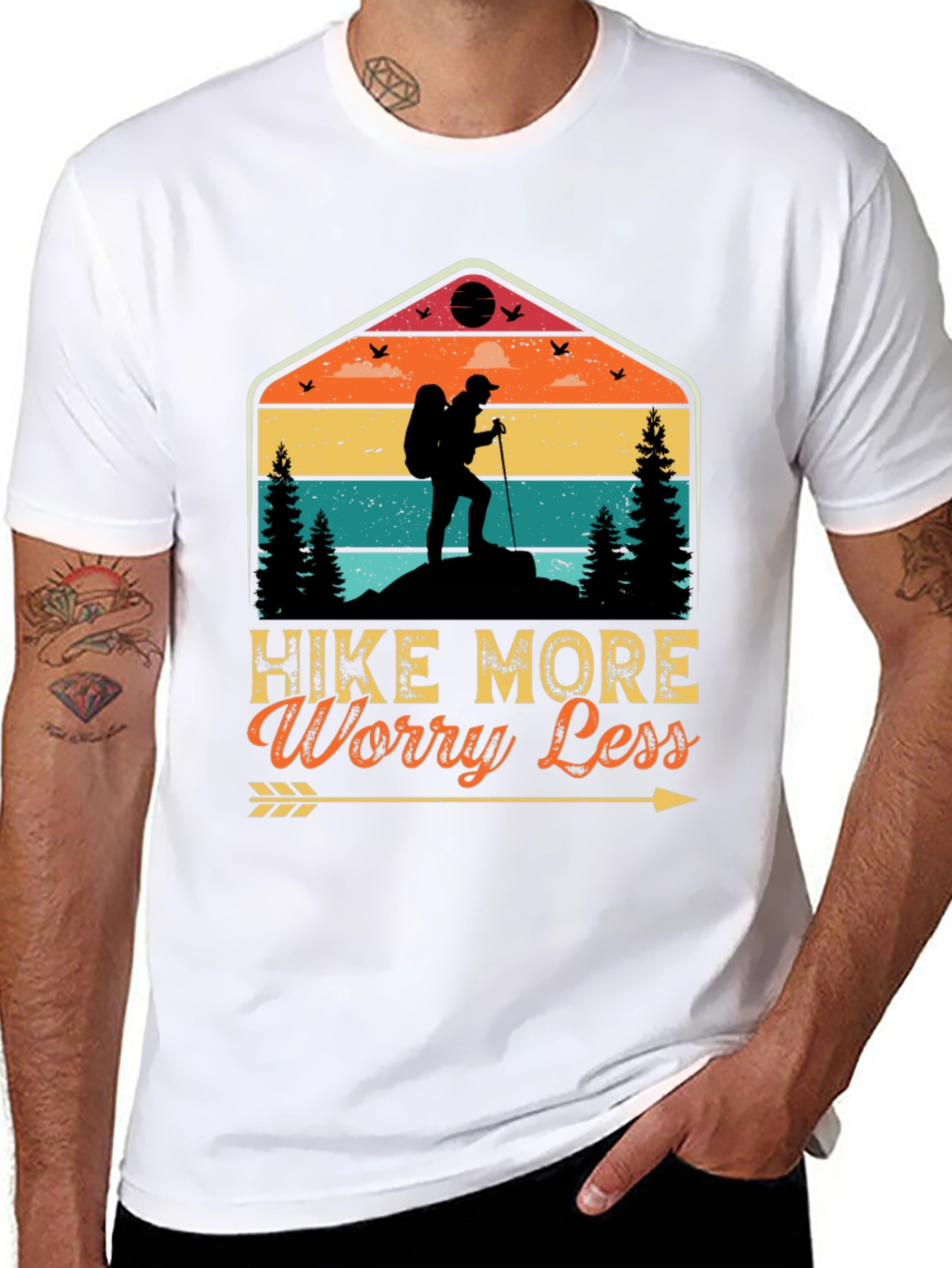 Hike More Worry Less Graphic Tee