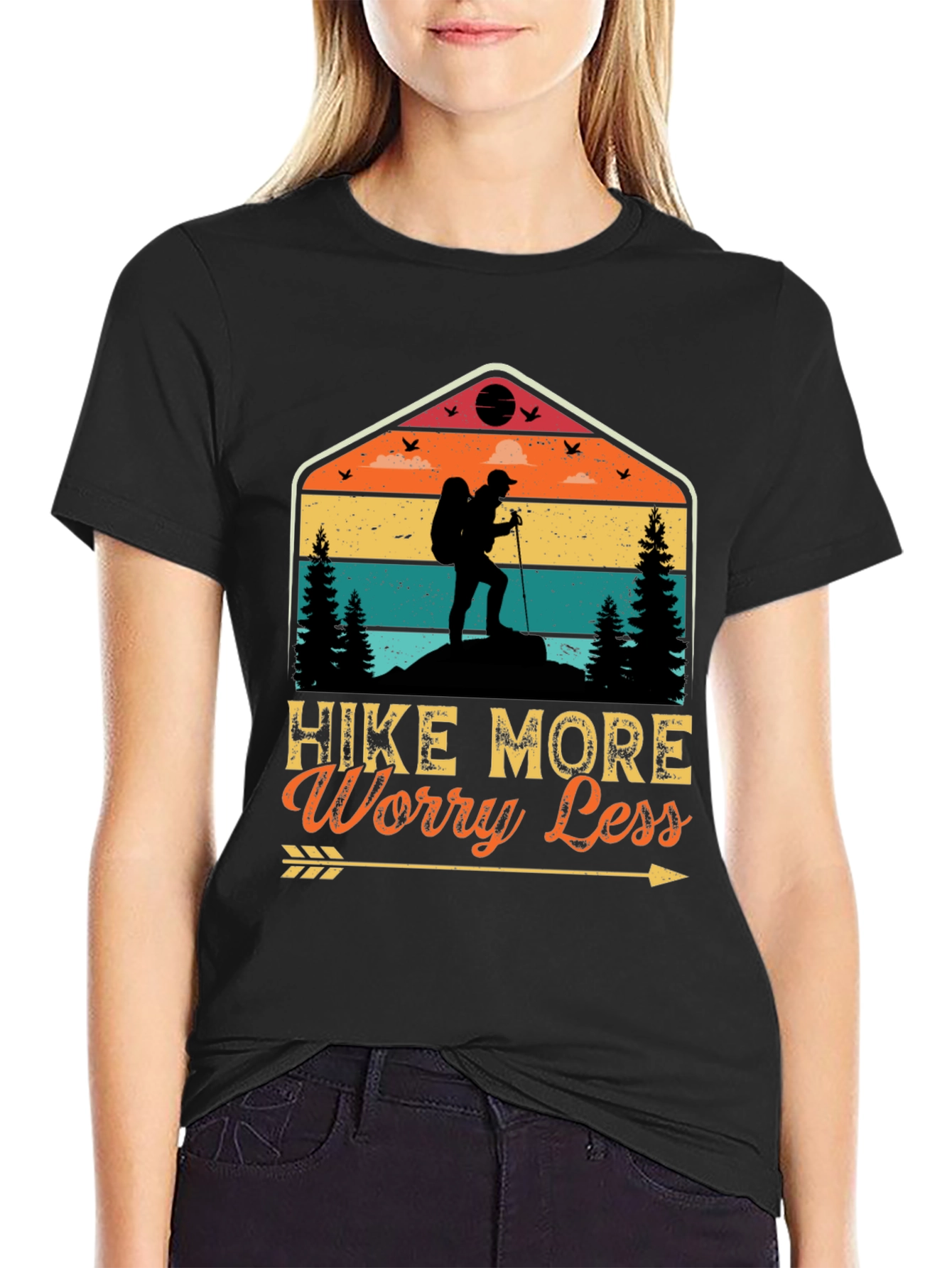 Hike More Worry Less Graphic Tee