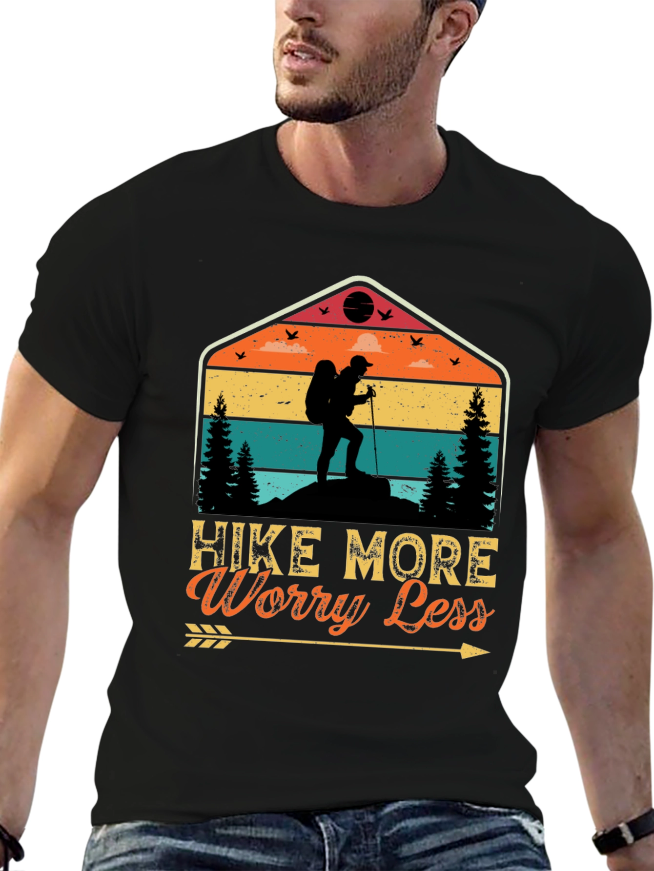 Hike More Worry Less Graphic Tee