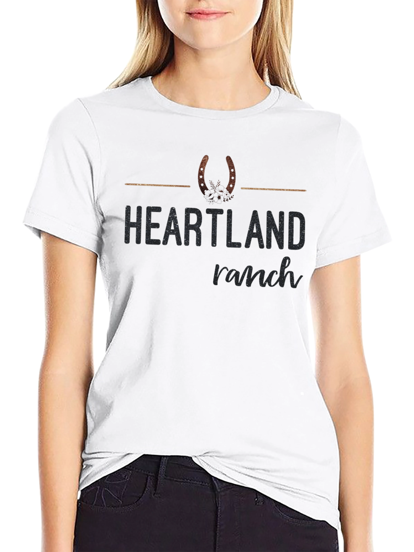 Heartland Ranch Graphic Tee - Horseshoe Design
