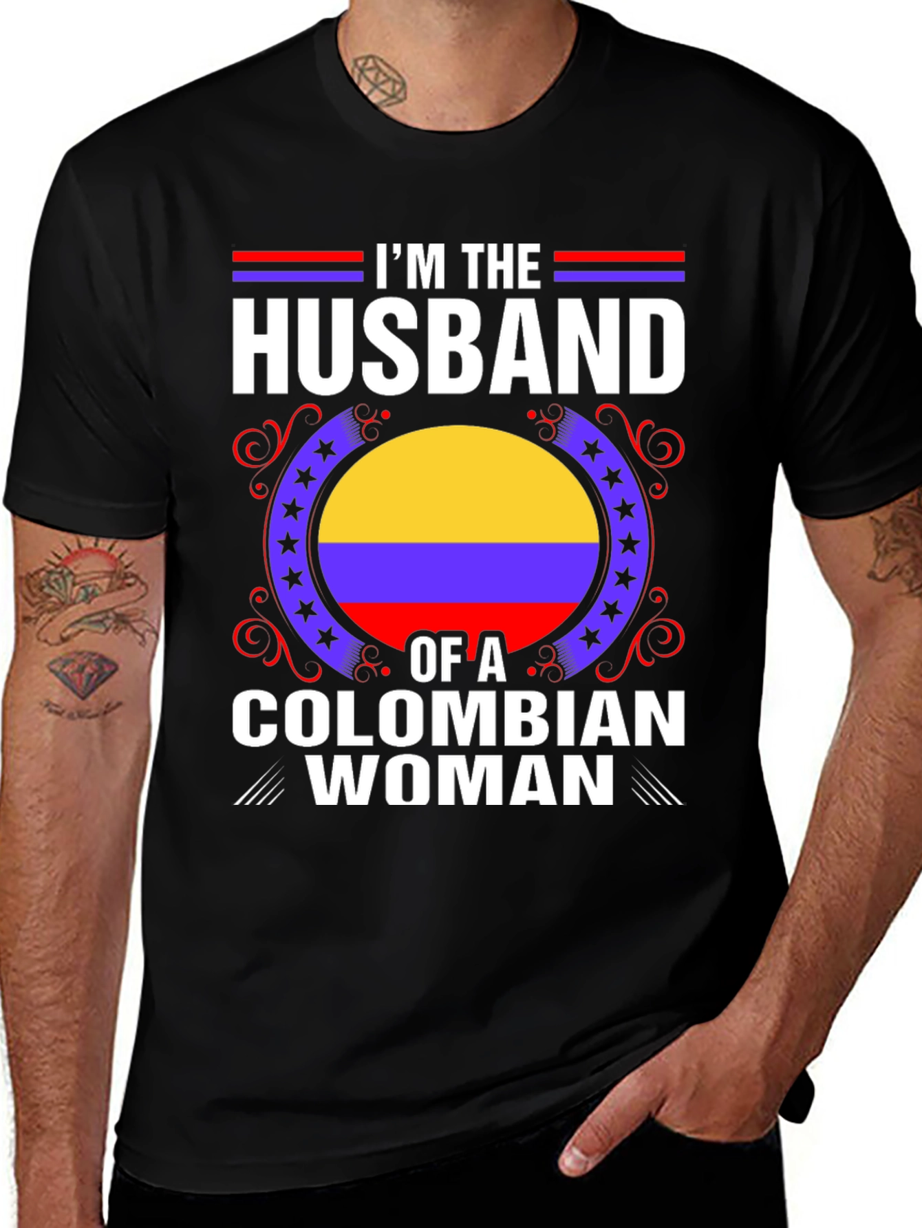Husband of a Colombian Woman T-Shirt