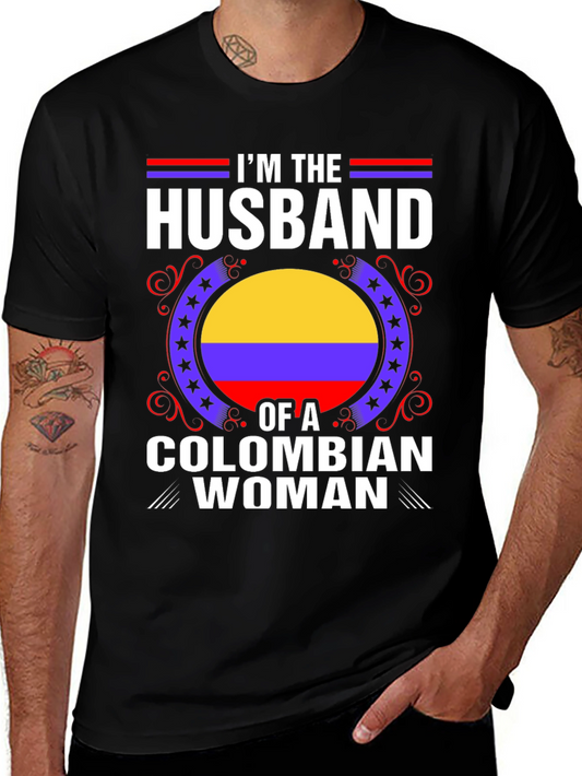 Husband of a Colombian Woman T-Shirt