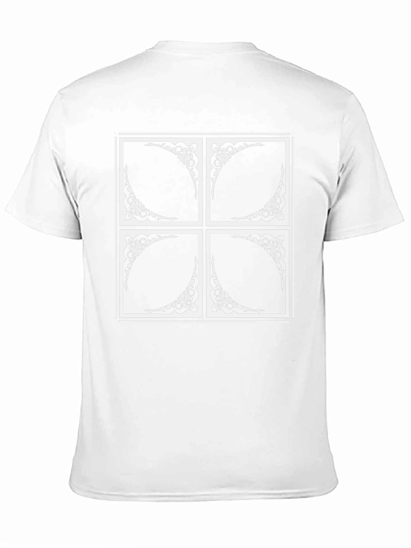 Abstract Pattern Black Tee