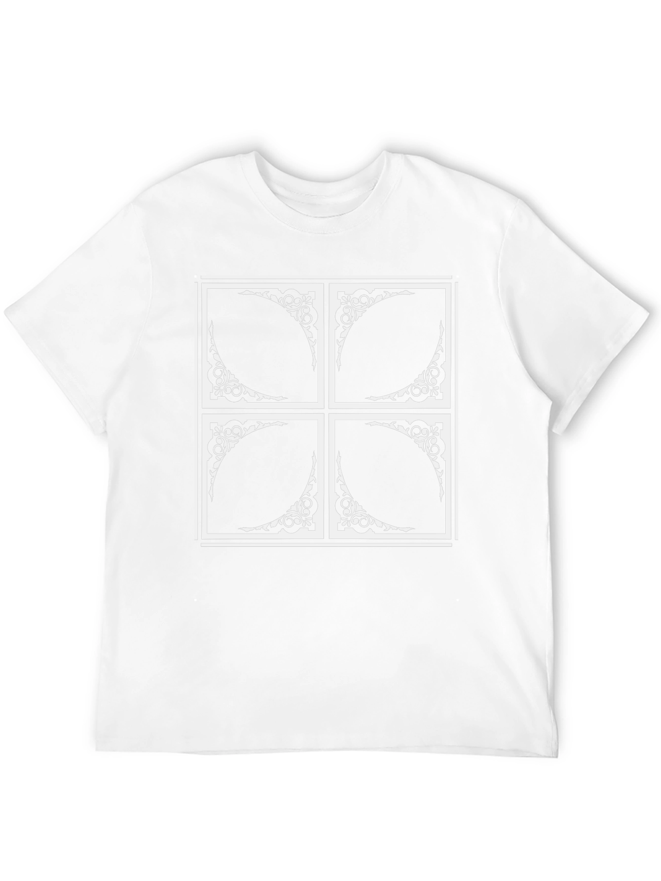 Abstract Pattern Black Tee