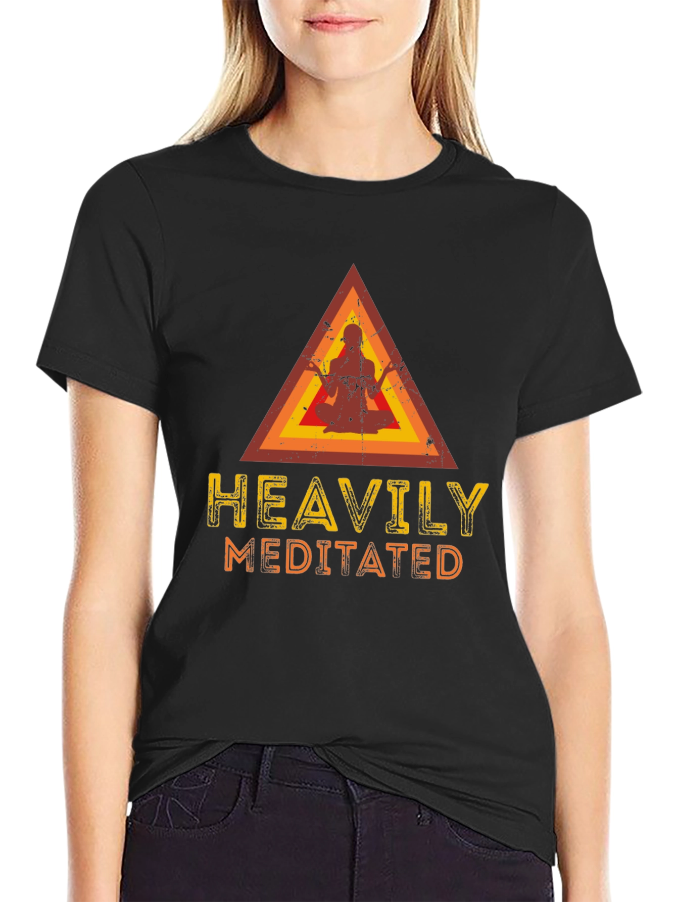 Heavily Meditated Graphic Tee - Unisex Casual T-Shirt