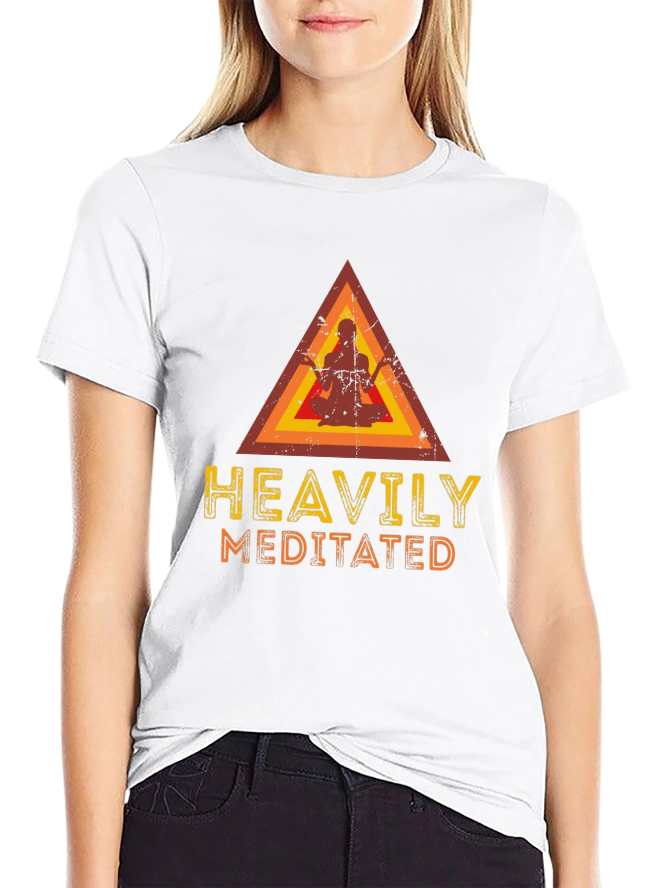 Heavily Meditated Graphic Tee - Unisex Casual T-Shirt