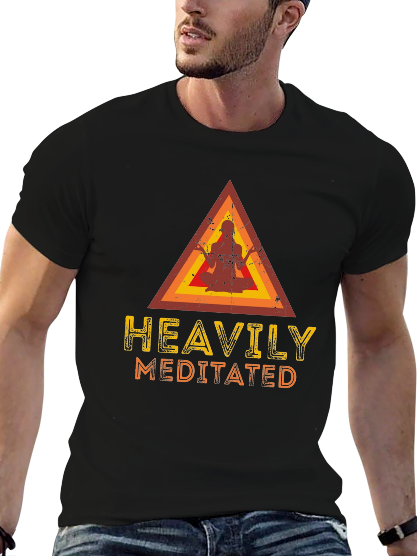 Heavily Meditated Graphic Tee - Unisex Casual T-Shirt