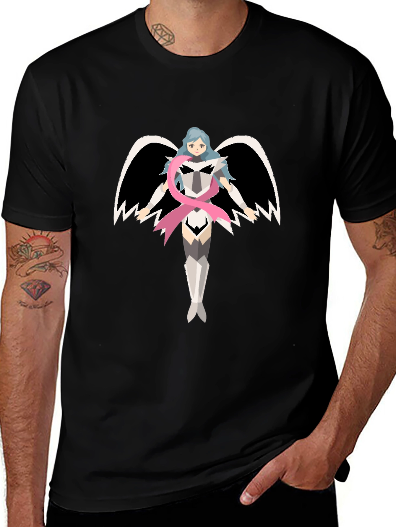 Angel Warrior Black T-shirt