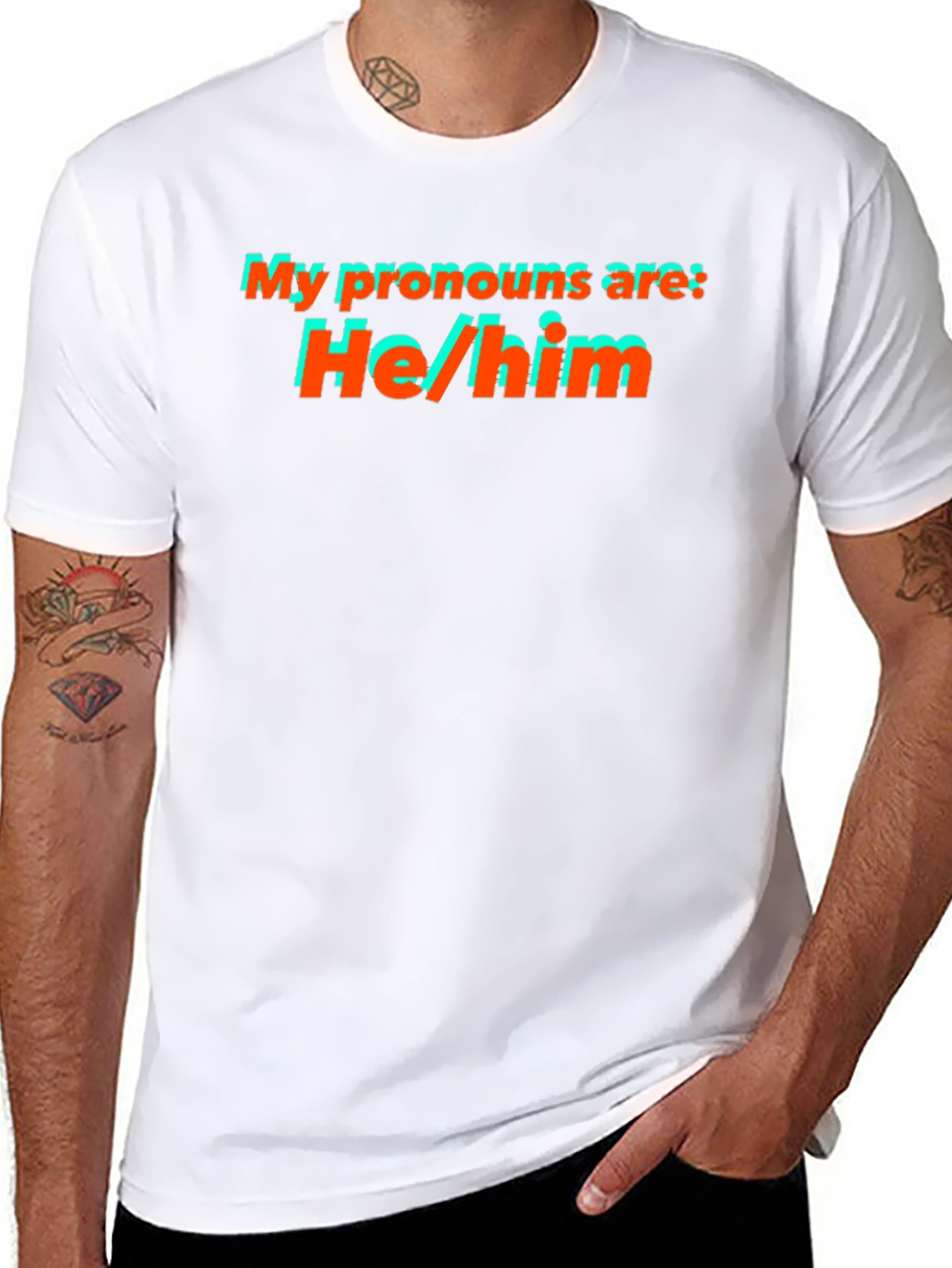 He/Him Pronoun T-Shirt