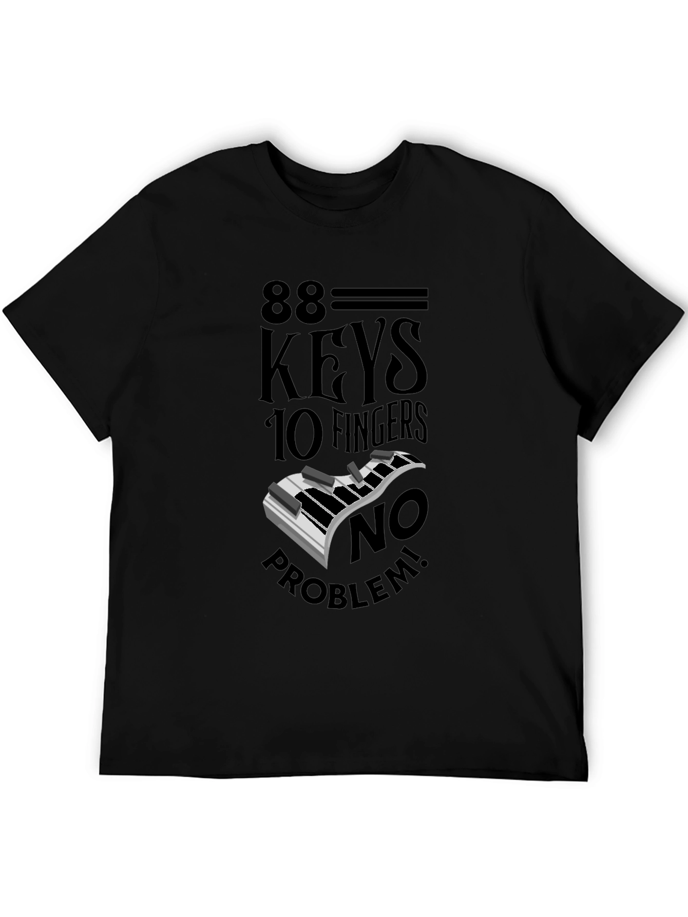 88 Keys 10 Fingers No Problem Graphic Tee