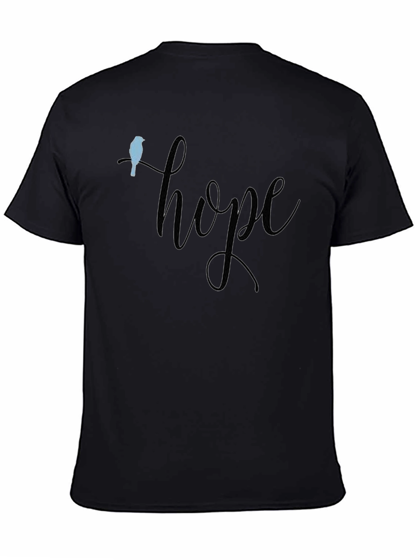 Hope Bird Tee - Unisex Black T-Shirt