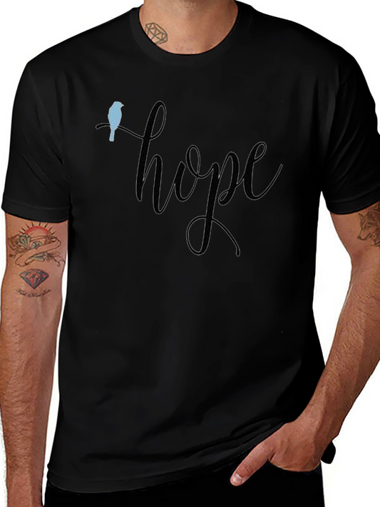 Hope Bird Tee - Unisex Black T-Shirt