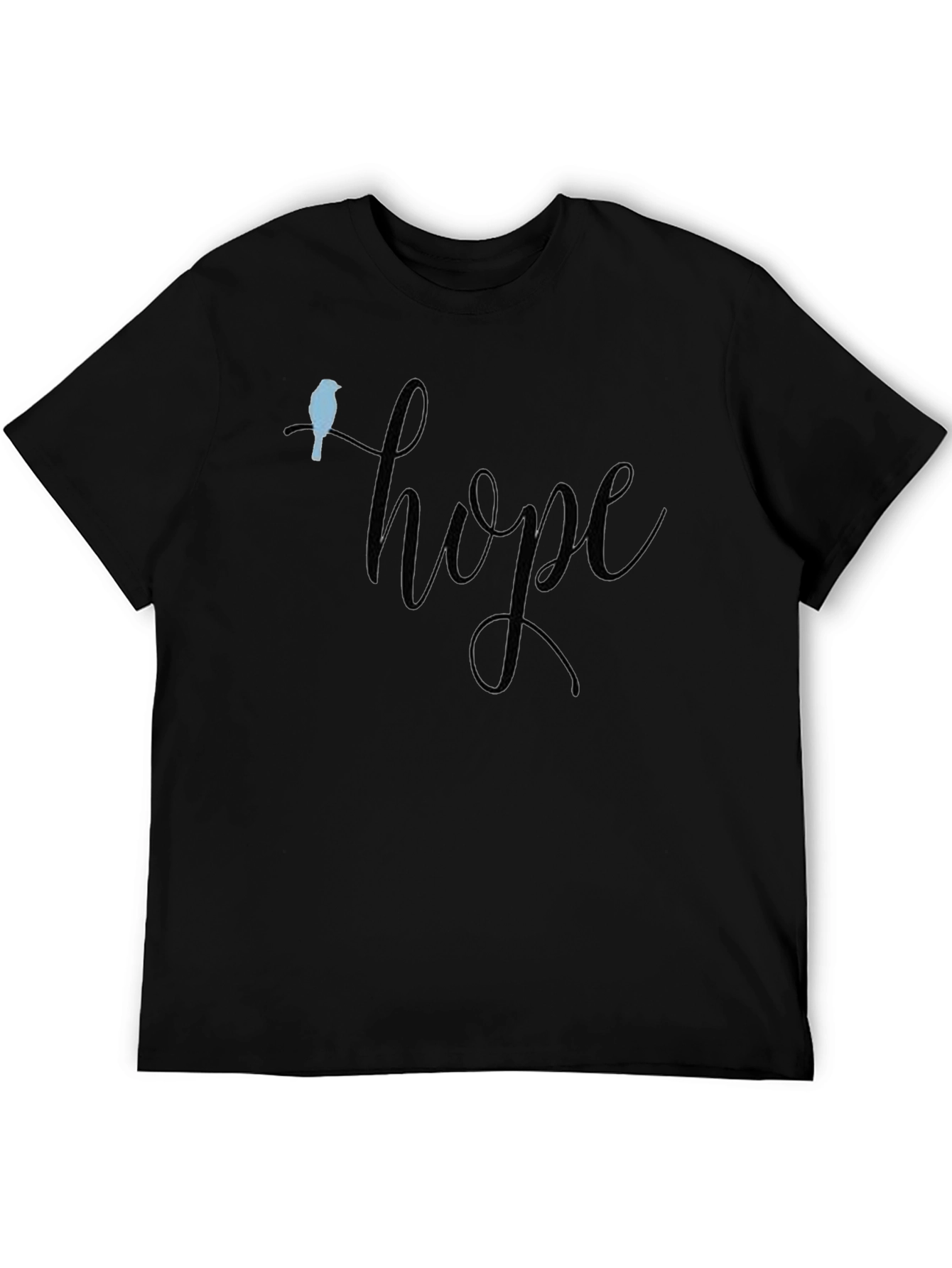 Hope Bird Tee - Unisex Black T-Shirt