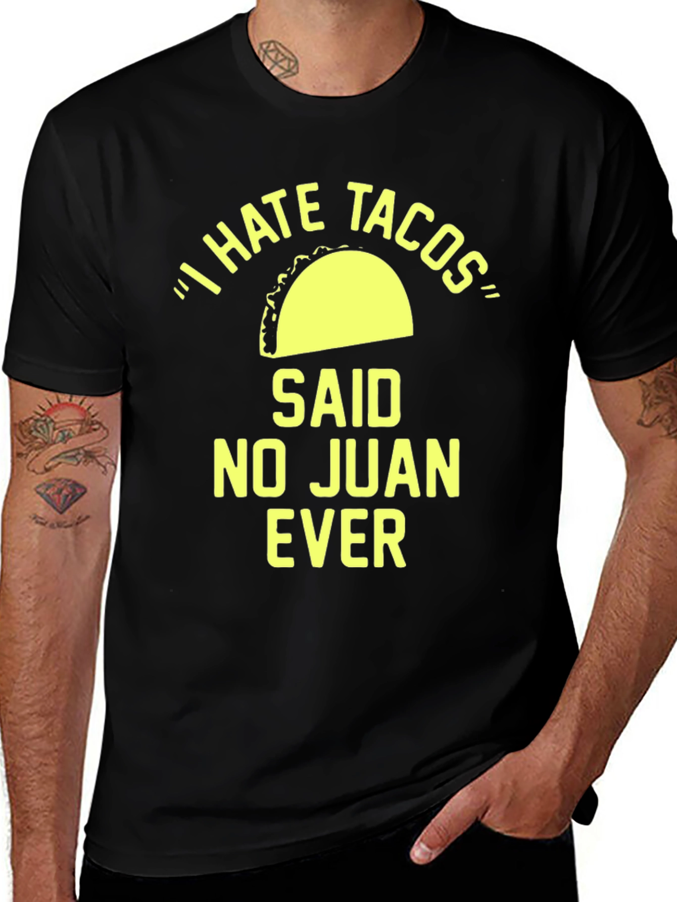 I Hate Tacos Funny T-Shirt