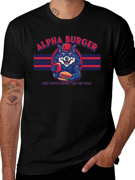 Alpha Burger T-Shirt - Hungry Like the Wolf Tee