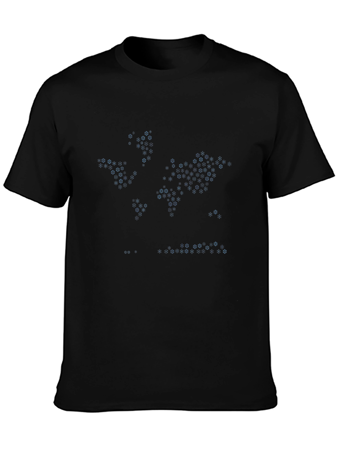 Hex World Map Black Graphic Tee
