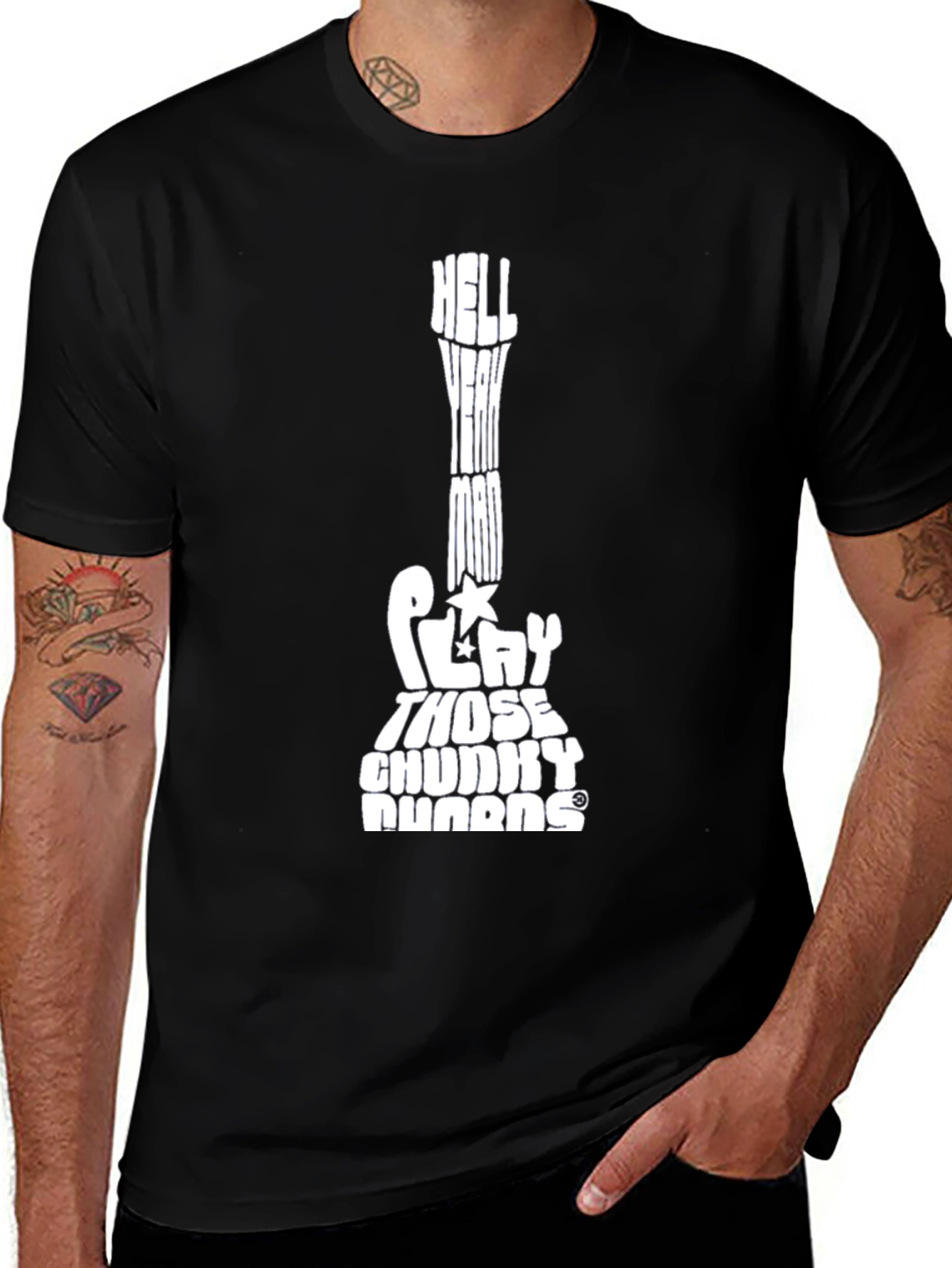Hell Yeah Man Guitar Chord T-Shirt