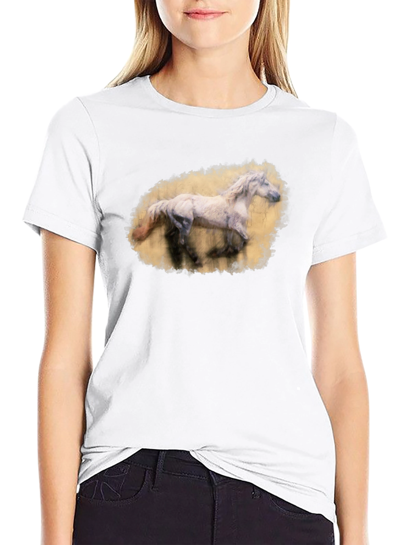 Horse Graphic Black T-Shirt