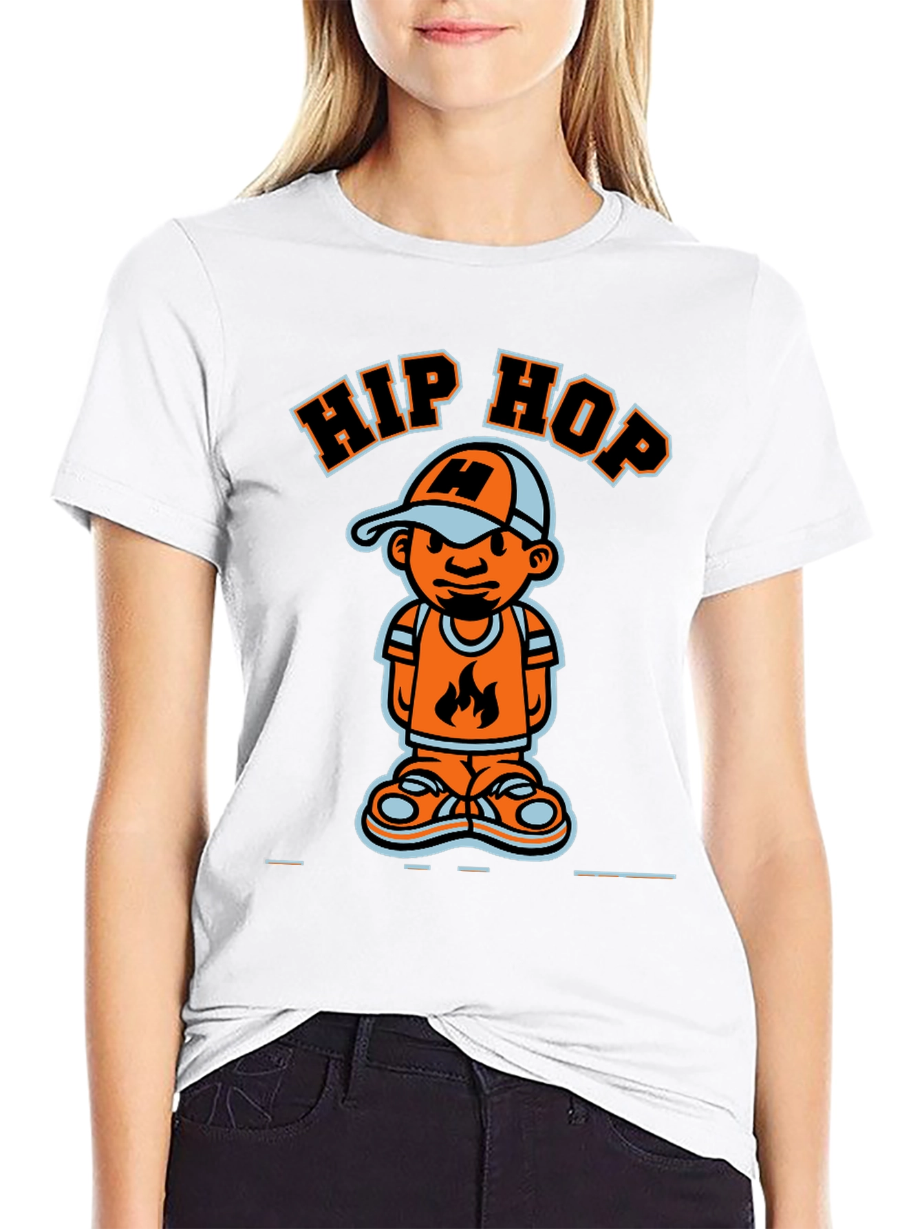 Hip Hop Cartoon T-Shirt - Cool Graphic Tee