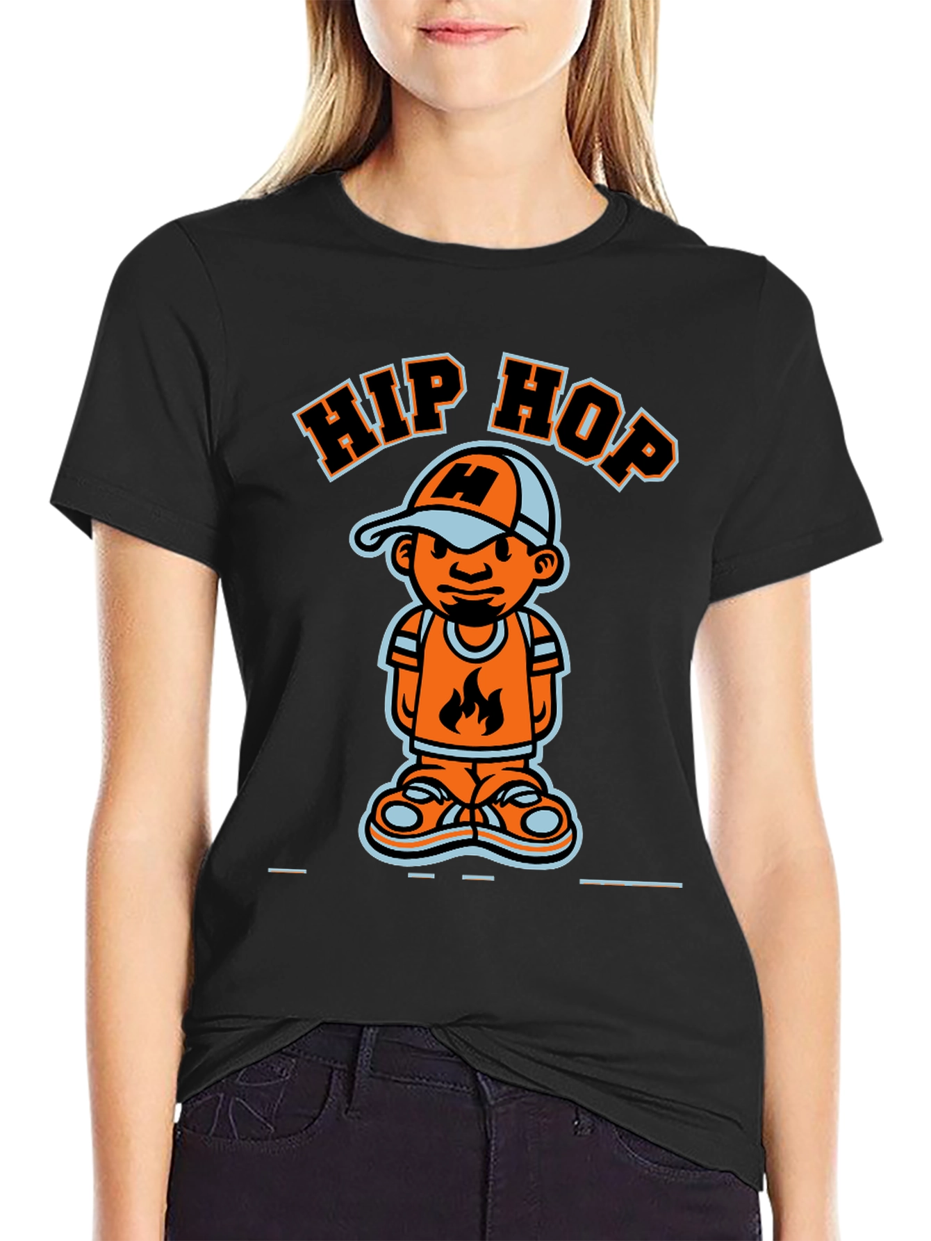 Hip Hop Cartoon T-Shirt - Cool Graphic Tee