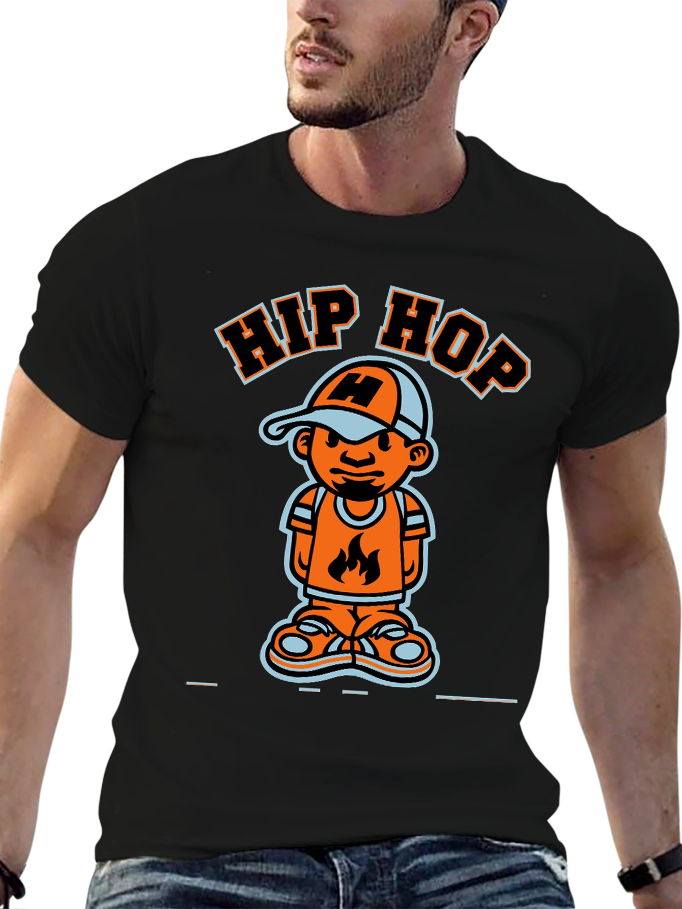 Hip Hop Cartoon T-Shirt - Cool Graphic Tee