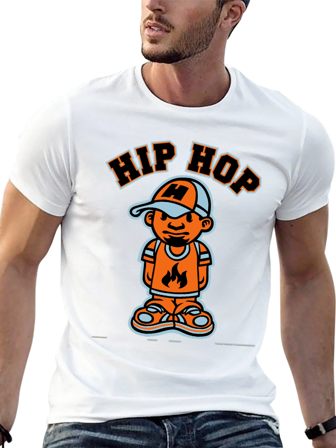 Hip Hop Cartoon T-Shirt - Cool Graphic Tee