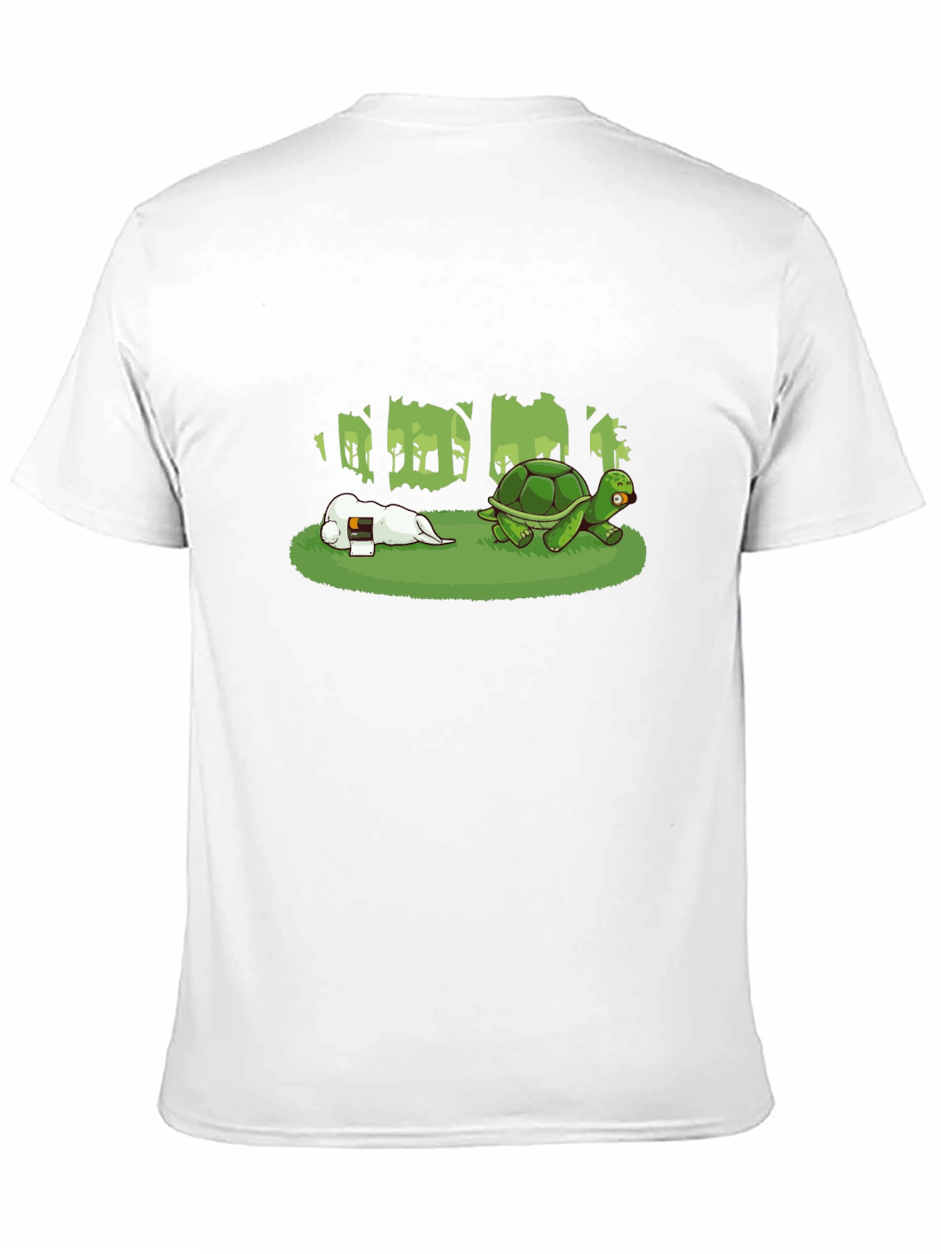 Hare & Tortoise T-Shirt - Black Cotton Blend