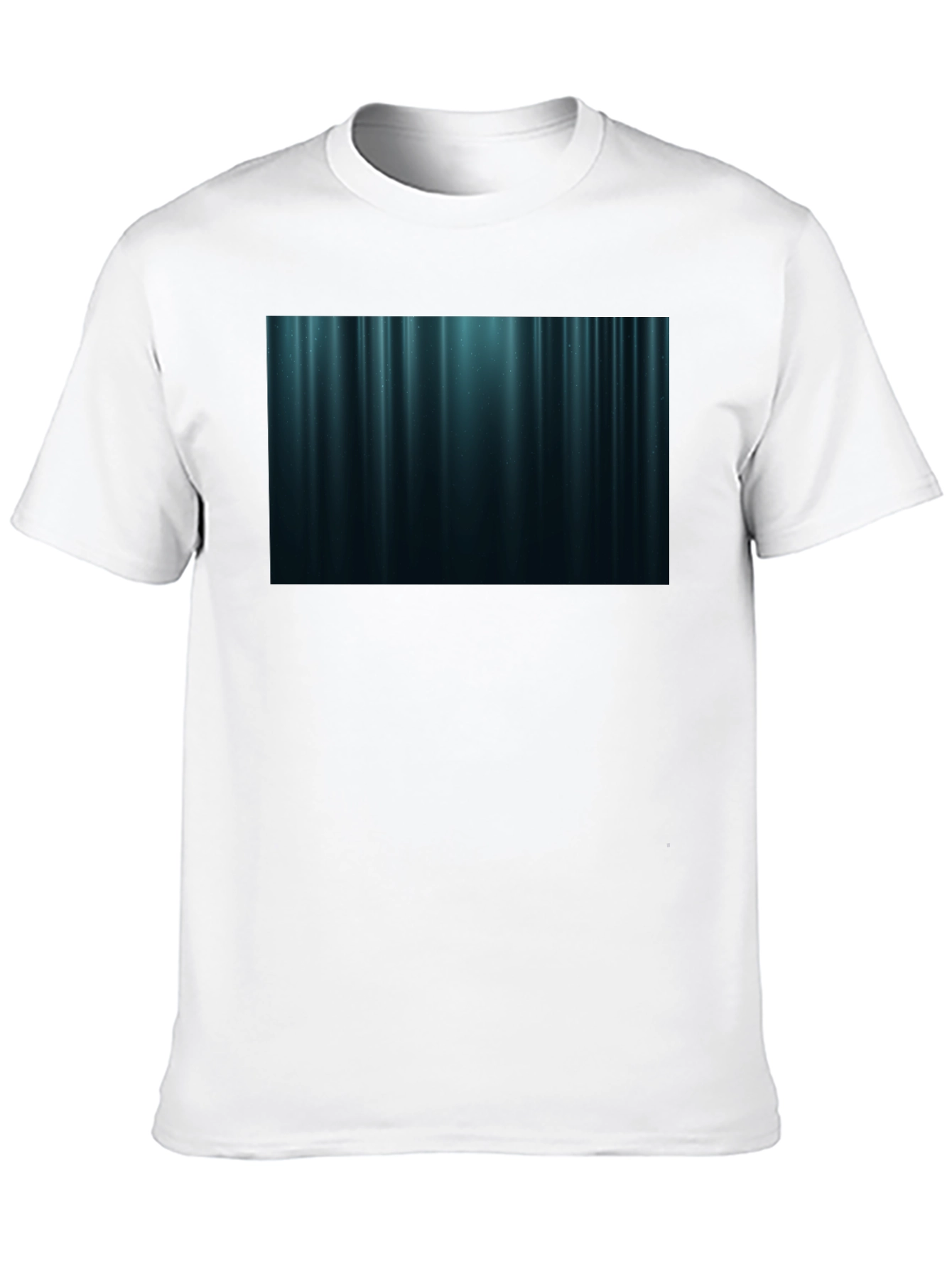 Abstract Vertical Stripe T-Shirt - Black